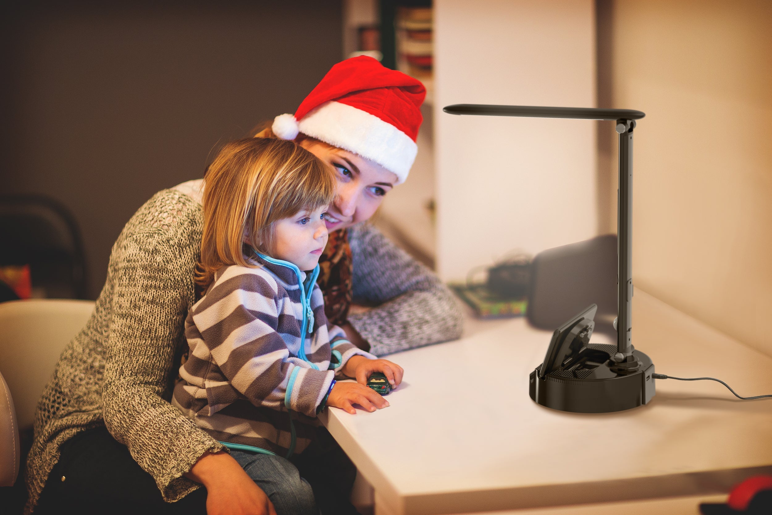 Lumicharge III | LED Desk Lamp + Wireless Charger+ Bluetooth Speaker & App-Controls