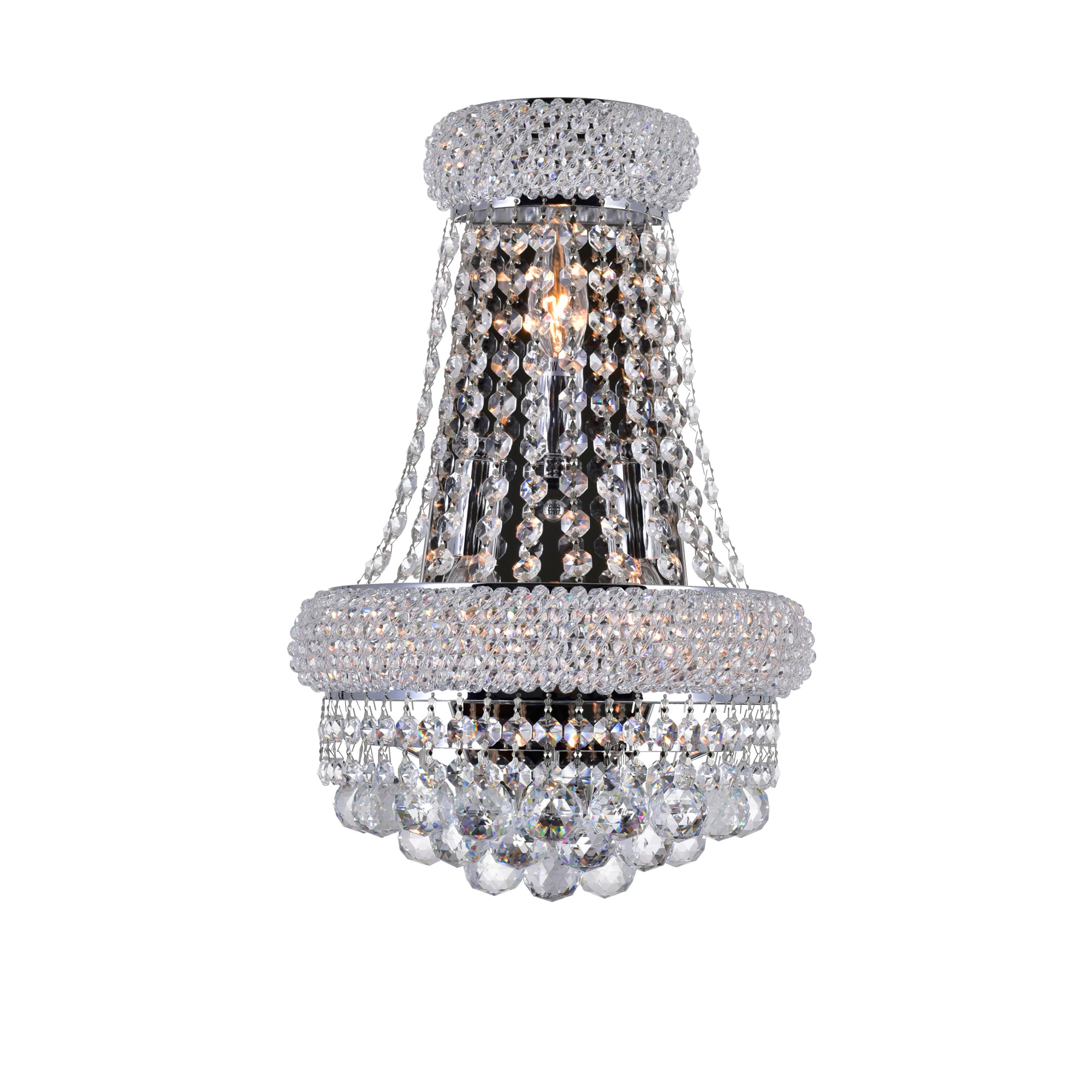 3 Light Wall Sconce with Chrome finish