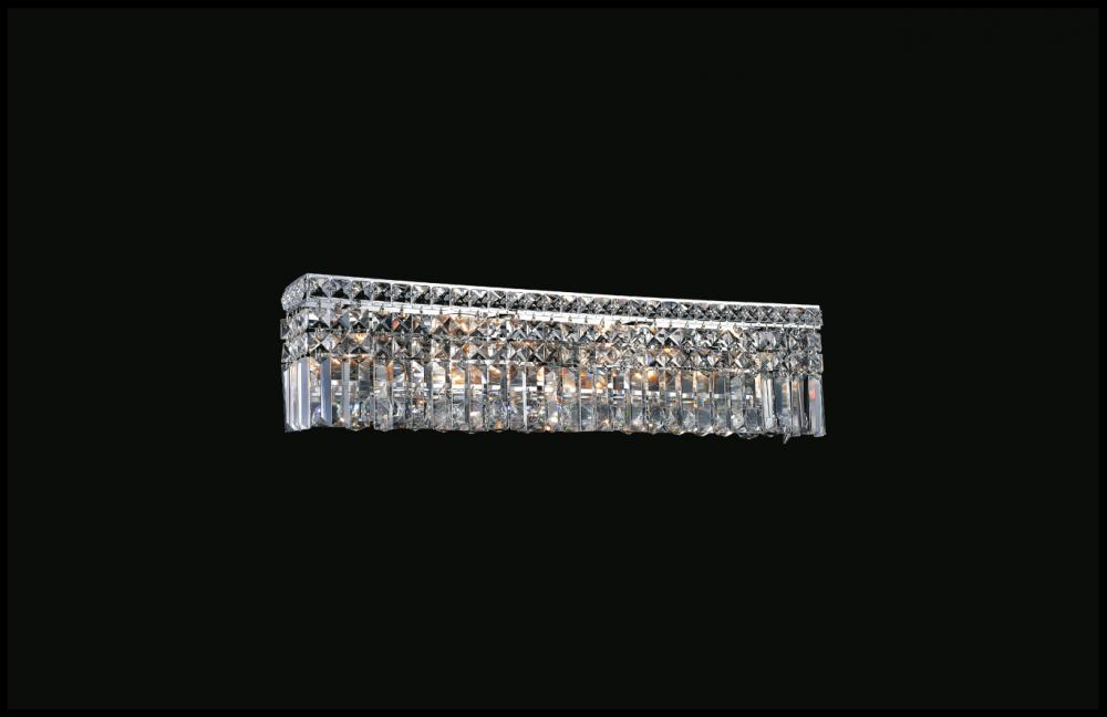 Cwi Lighting Colosseum 6-Light Chrome Vanity Light Fixture - Modern Metal Design