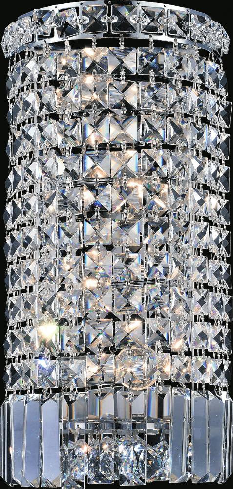 Cwi Lighting Colosseum 4-Light Chrome Bathroom Sconce - Modern Metal Fixture