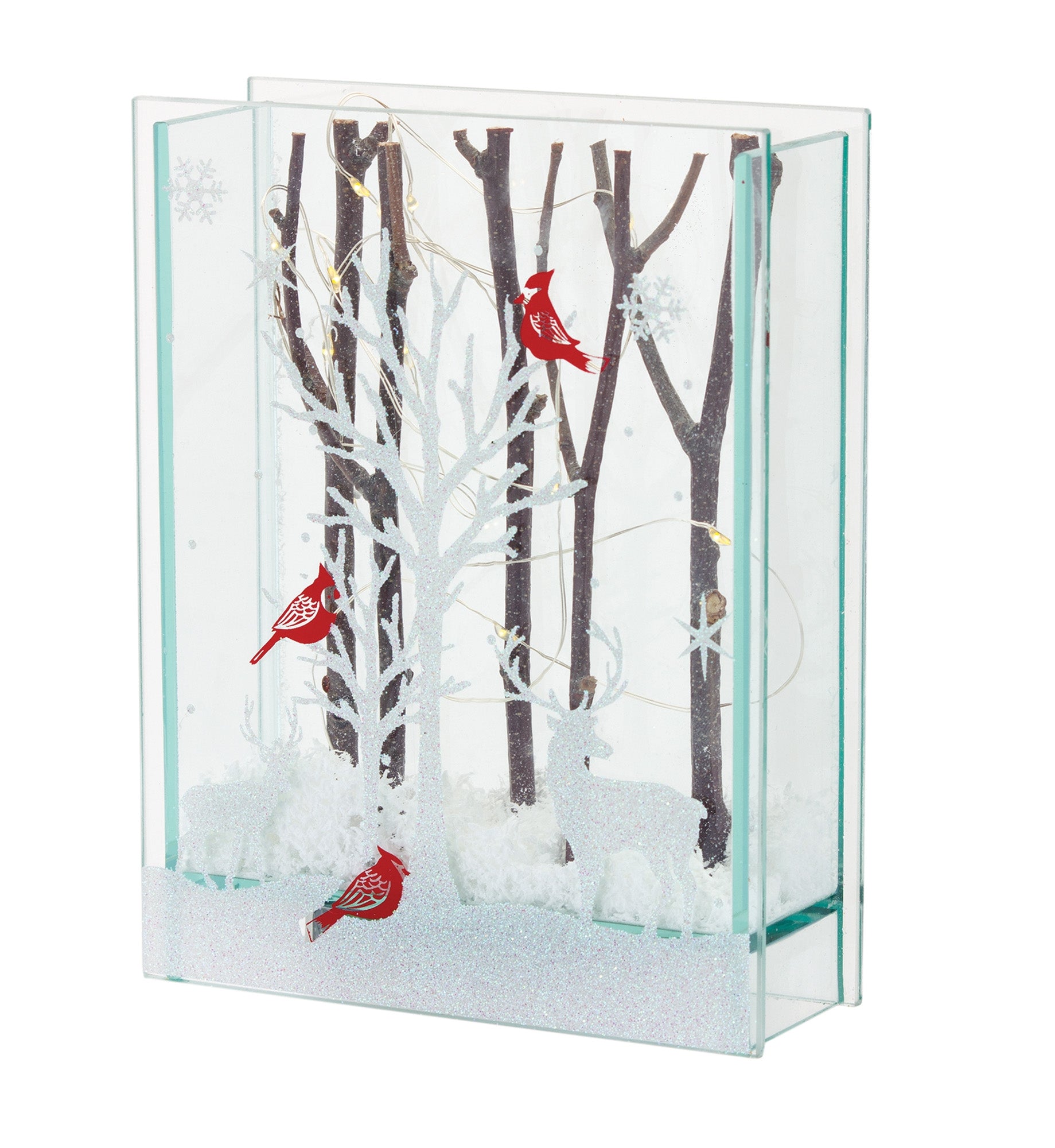Deer with Cardinals (Set of 2)