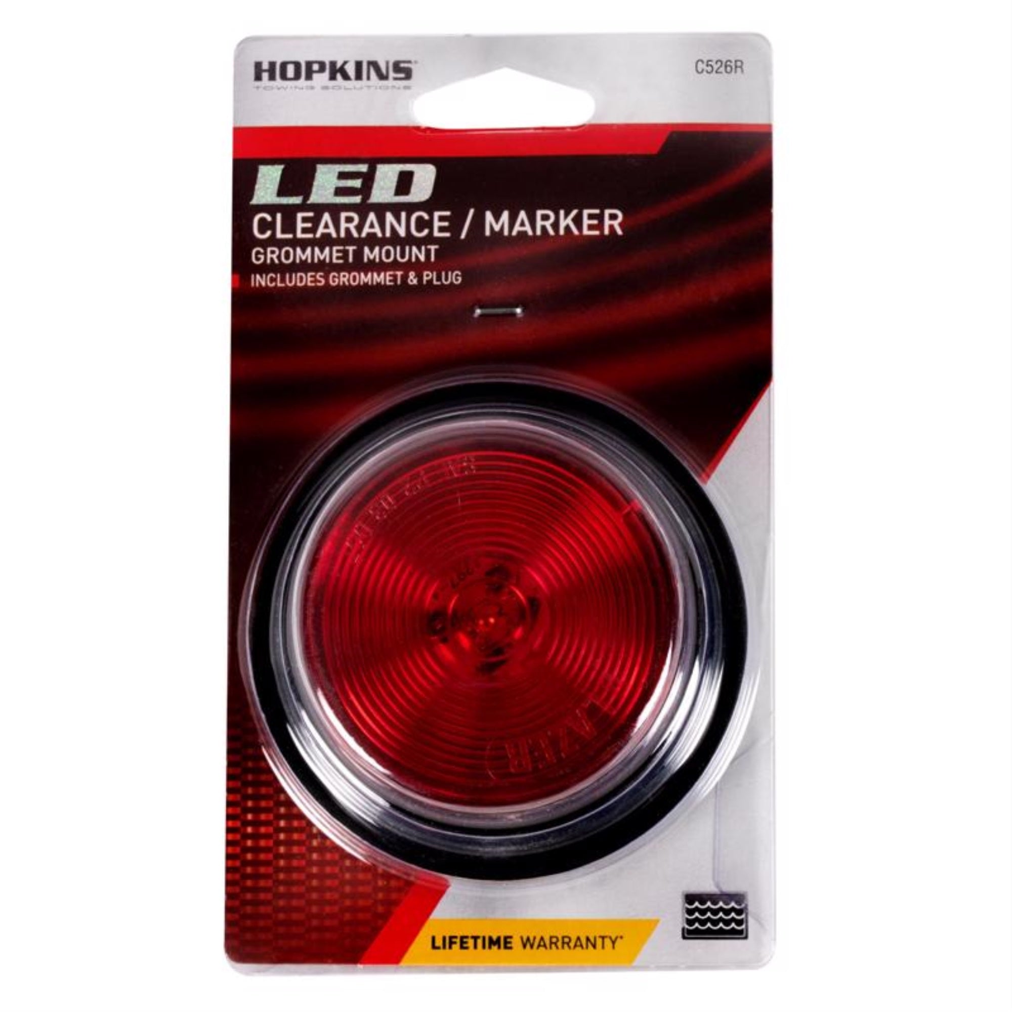 Hopkins C526R Led 2.5" Rd Side Marker - Red