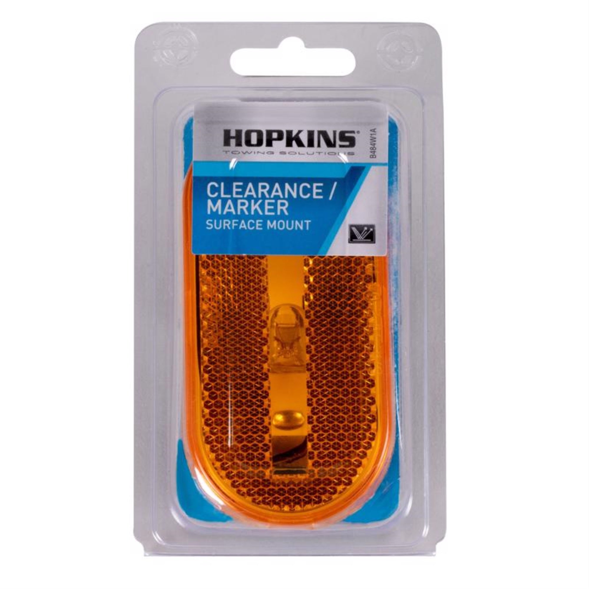 Blazer International Oblong Marker Light, Amber, Model B484W1A, Pack of 1, ABS Material
