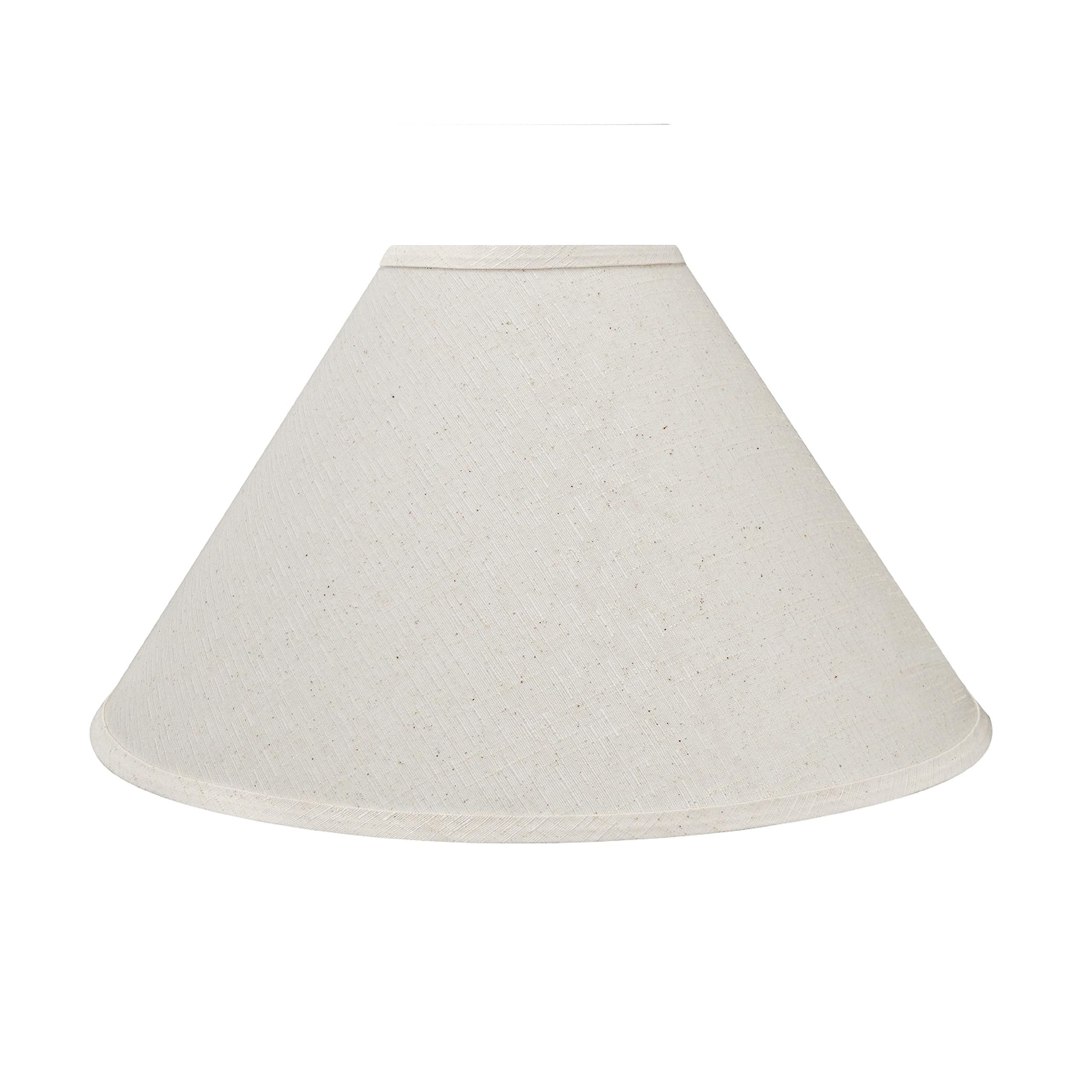 Aspen Creative 32201A, Empire Spider Lamp Shade, Off White, 6'' Top X 19'' Bottom X 12'' Slant Height