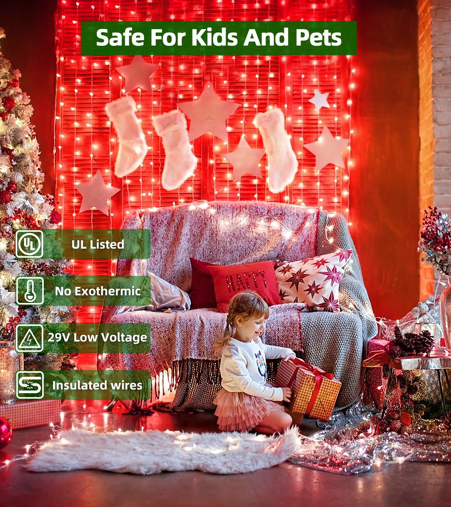 750 Led Outdoor Christmas Lights Decorations, 246Ft Green Wire Led Christmas String Lights With Timer Memory, Twinkle Lighs For