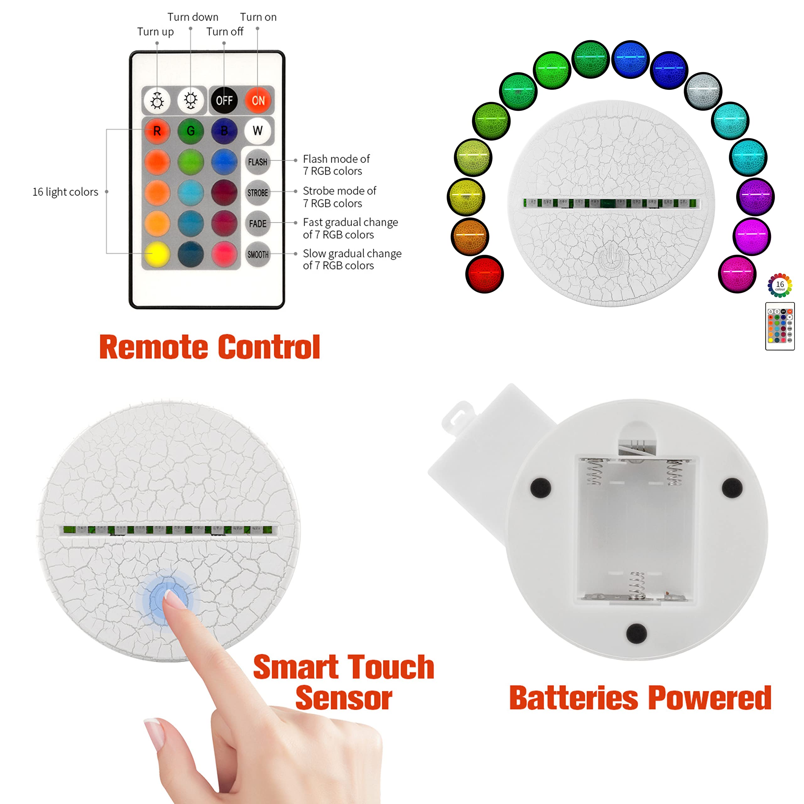 I-Chony Basketball 3D Illusion Night Light Lamp,16 Colors Dimmable Basketball 3D Led Light,With Remote & Smart Touch,Basket Ball Gifts For Adults Teens Boys Girls Kids Birthday Christmas