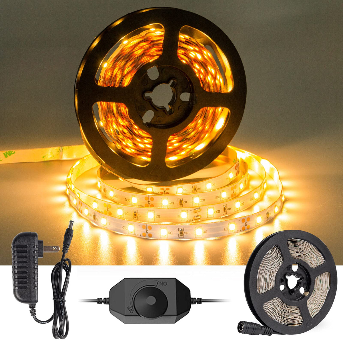 Ct Capetronix Warm White Led Strip Light,16.4 Feet 24 Volt Led Light Strip, 3000K Super Bright Led Tape Light, For Bedroom, Kitc