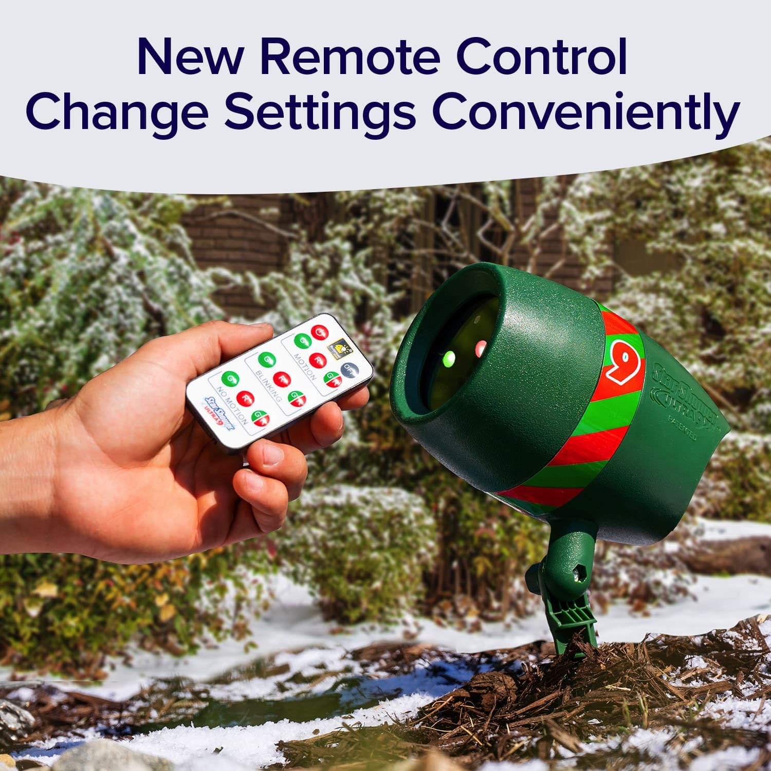 Star Shower Ultra 9 Outdoor Laser Light Show With Remote, As-Seen-On-Tv, New 9 Unique Patterns, Showers Home W/Thousands Of Lights, 3 Color Combinations, Motion Or Still, Up To 3200 Sq Ft