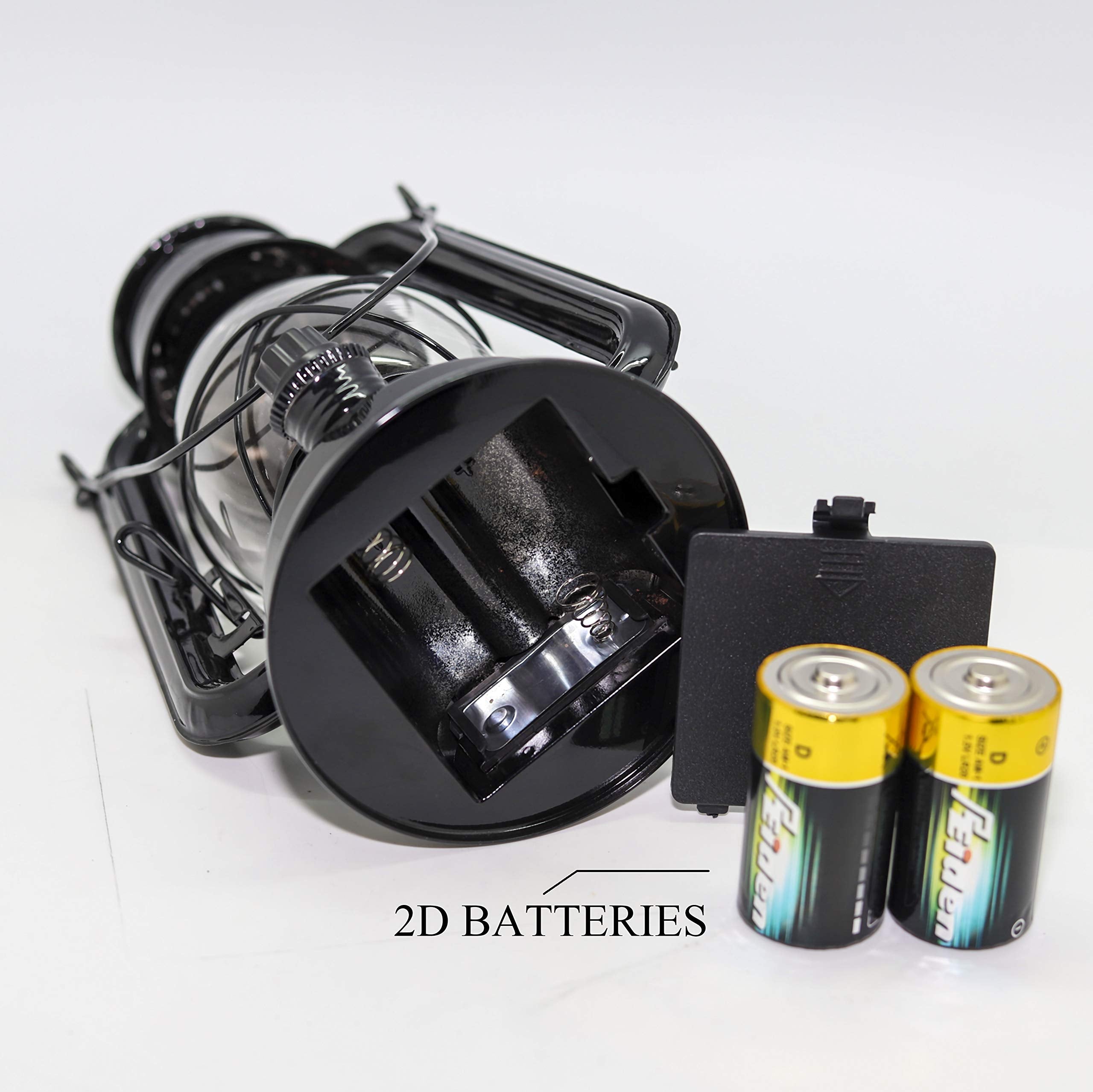 Yakii Led Vintage Lantern Metal Hanging Hurricane Lantern 12 Led Dimmer Switch Cold White Battery Operated Lantern Power Outage