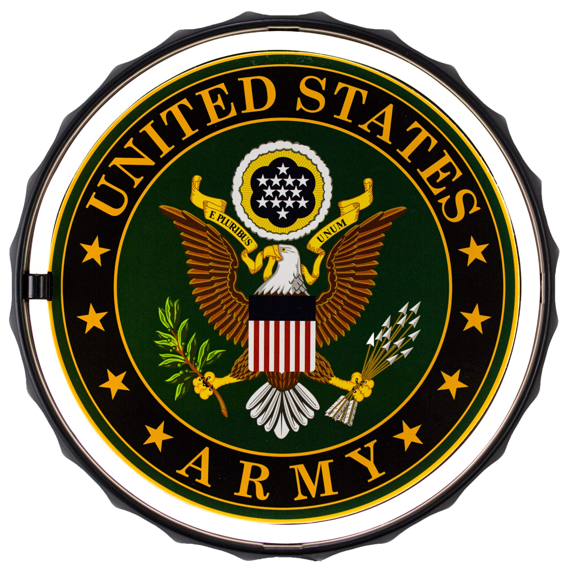 American Art Decor LED Neon Rope Sign - Battery & USB Powered - U.S. Army - 12.5in - Vintage Room Decor for Bar & Game Room