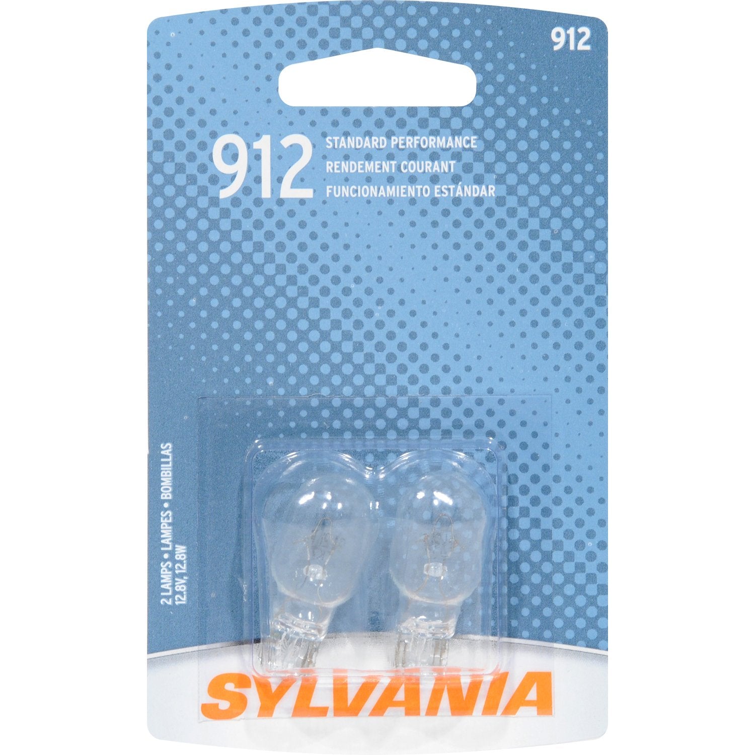 SYLVANIA 912 Basic Miniature Bulb, (Contains 2 Bulbs)