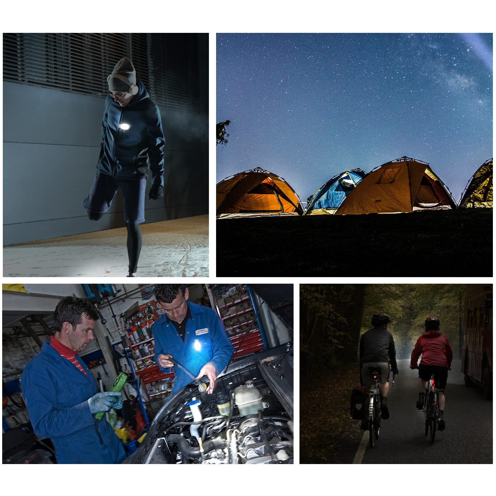 Pagful Nurse Nightshift Hands Free Lightweight Emergency Led Flashlight Clip On Flashlight Suitable For Walking Running Pets Outdoor Emergency