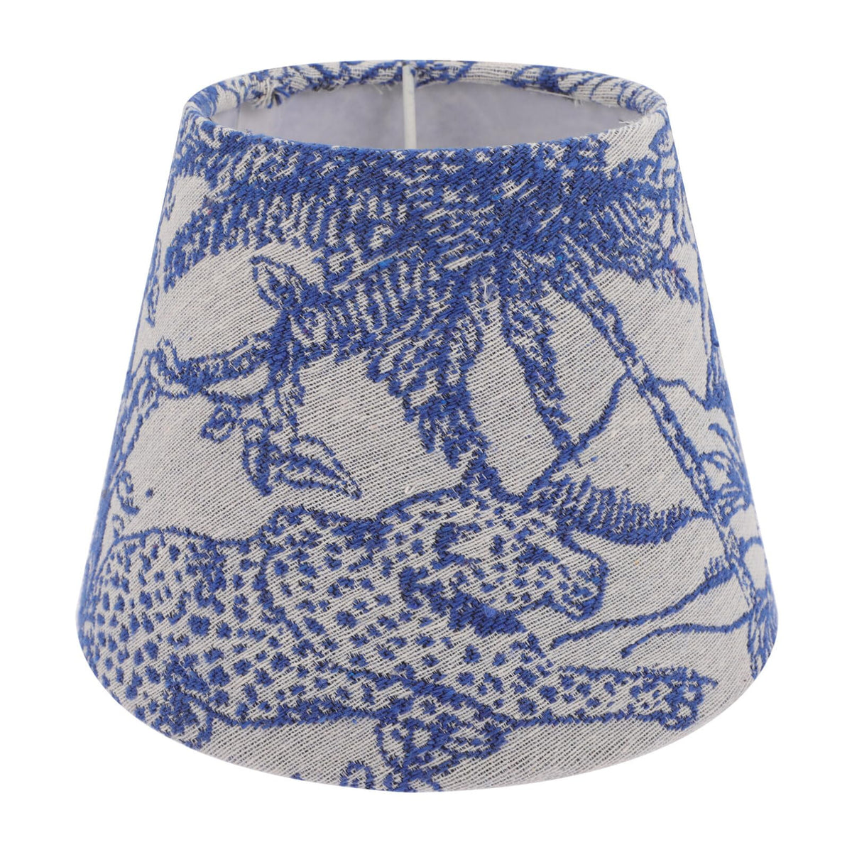UKCOCO Drum Lamp Shade, Embroidered fabric lampshade clip on Rainforest Printed Spider Lamp Shade for floor lamps Conical E27 Pr