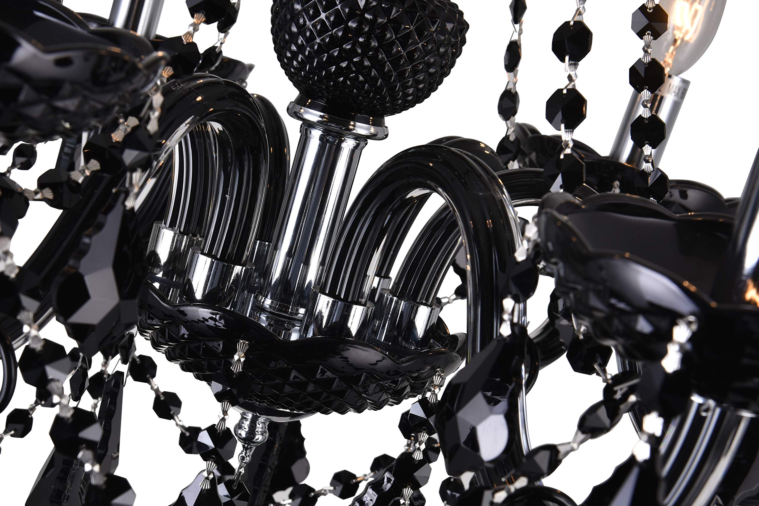 6 Light Up Chandelier with Chrome finish