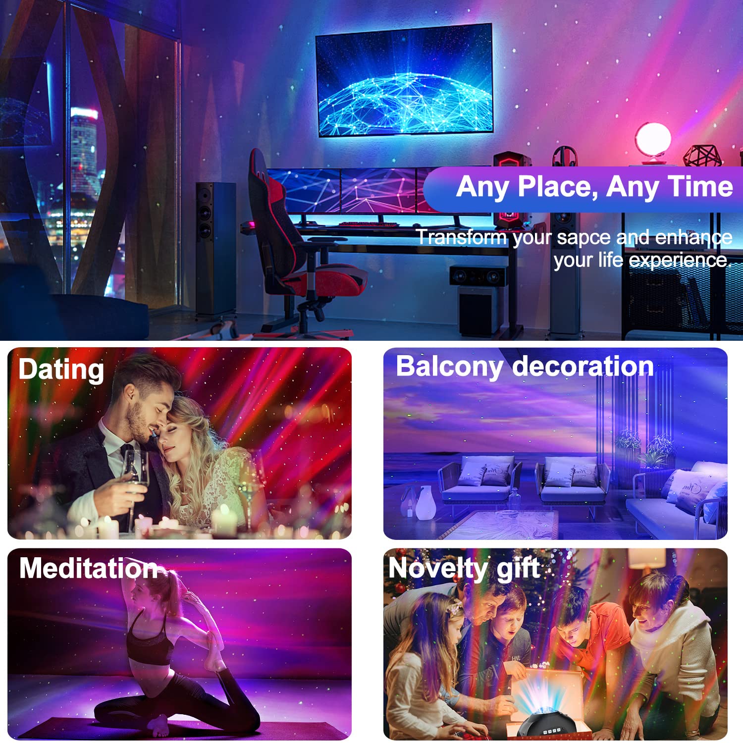 Star Projector  Cimelr Northern Galaxy Aurora Lights Projector With 33 Light Effects Bluetooth Speaker & White Noise  Remote Control Night Light For Bedroom  Room Decor  Party  Gift For Kids mature-themeds