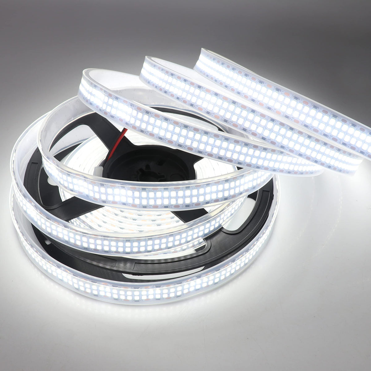 Ledenet Led Strip Lights Cold White 6500K 16.4Ft Double Row 2835 Smd 2400Leds Dc 12V Daylight Bright Led Tape Light Flexible Dim