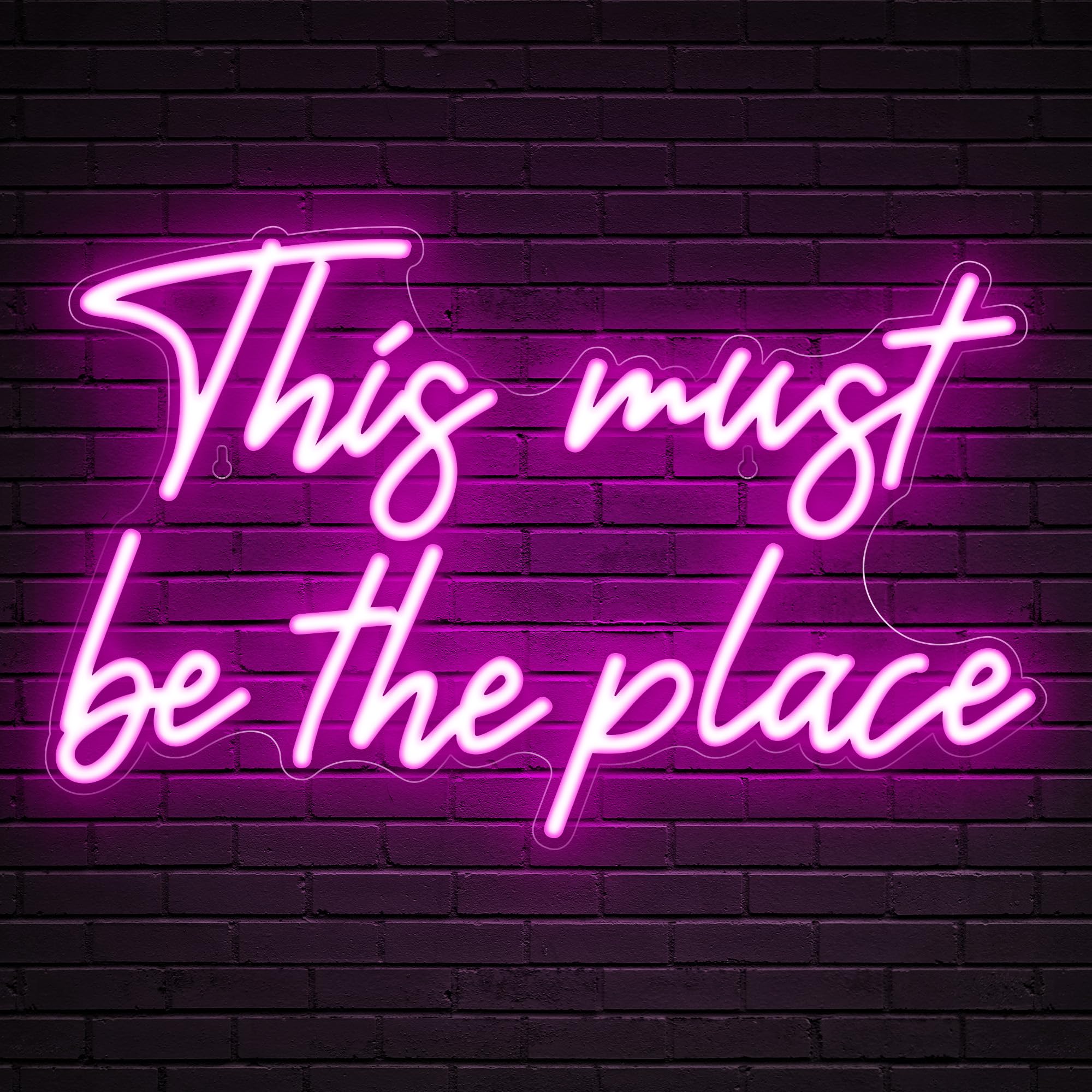 Kavaas Neon Wall Sign, Pink LED Light, 16.5in x 10.3in, Acrylic for Bedroom, Bar, Cafe, Office, Man Cave Decor