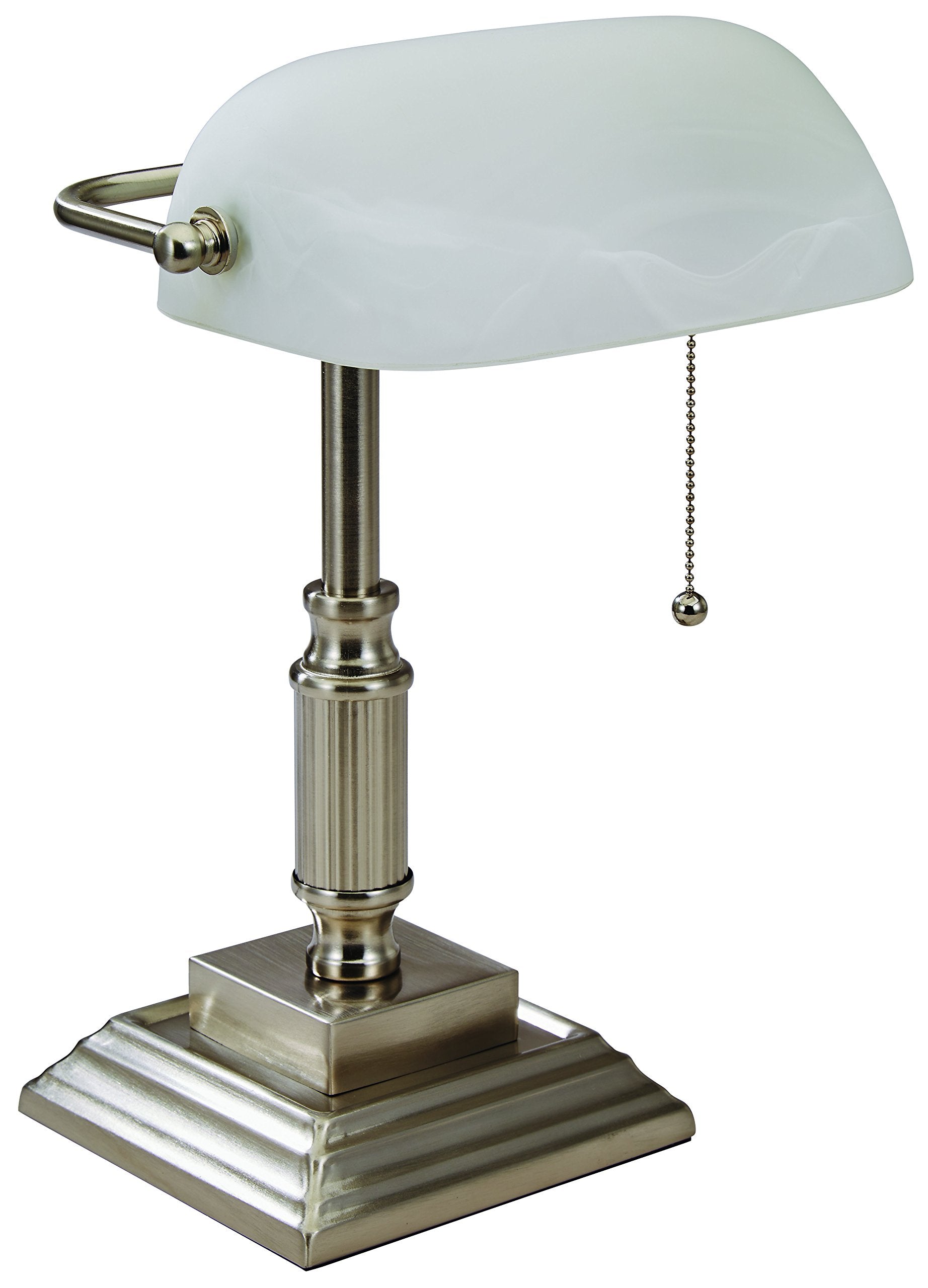 V-Light Bankers Desk Task Lamp, Brushed Nickel (VS688029BN)