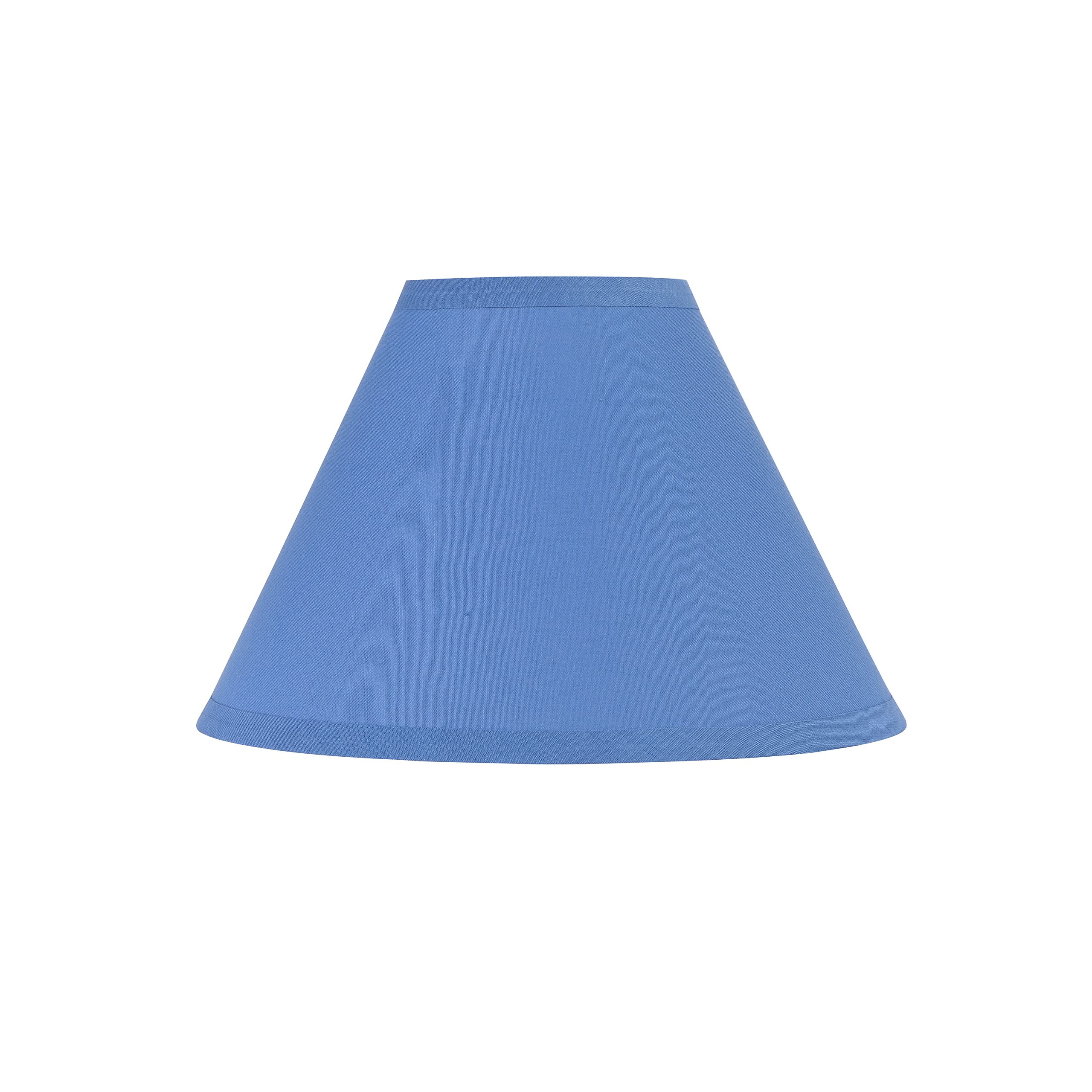 Aspen Creative 58763, Empire Uno Lamp Shade, Cornflower Blue, 4&quot; Top x 10&quot; Bottom x 7&quot; Slant Height, Slip UNO 33mm