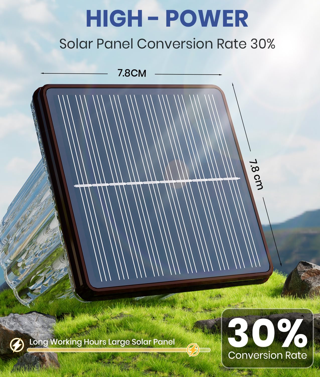 Super Bright Solar Pathway Lights Outdoor Powered Adjustable Warm&Cool White Waterproof Ip65 Garden Decor Landscape Lighting Outside For Yard/Patio/Walkway/Driveway/Landscape (Cocoa Brown  2 Pack)