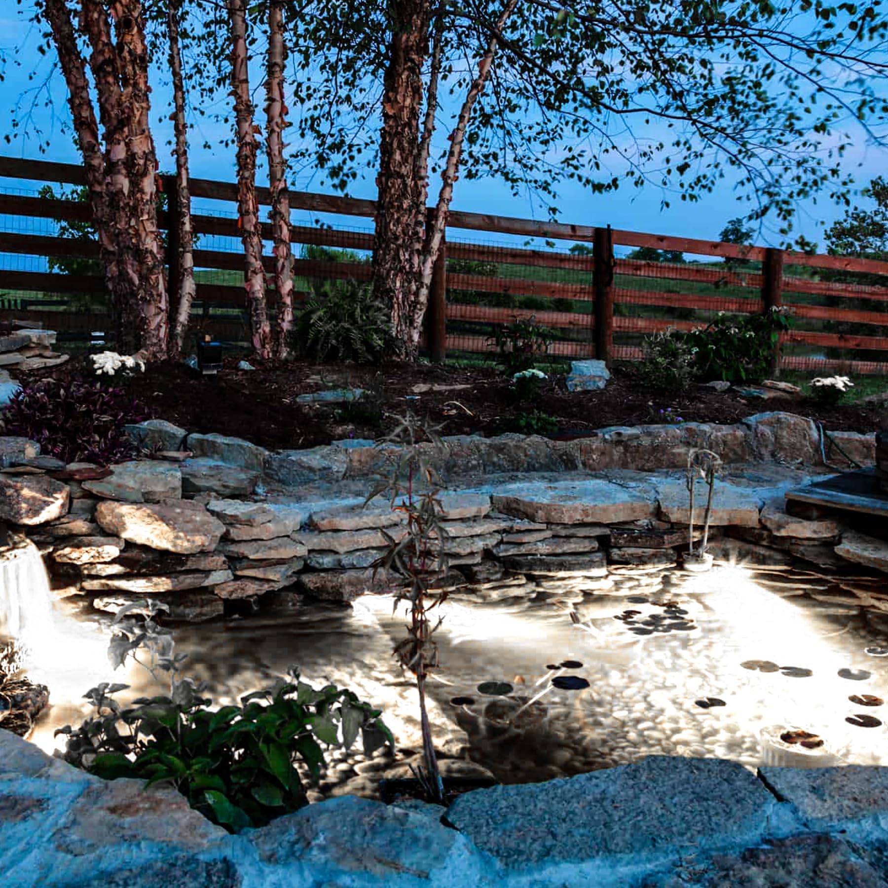 Crepow Cold White Led Pond Lights, Waterproof Submersible Spotlights For Garden & Aquarium (3-Pack)