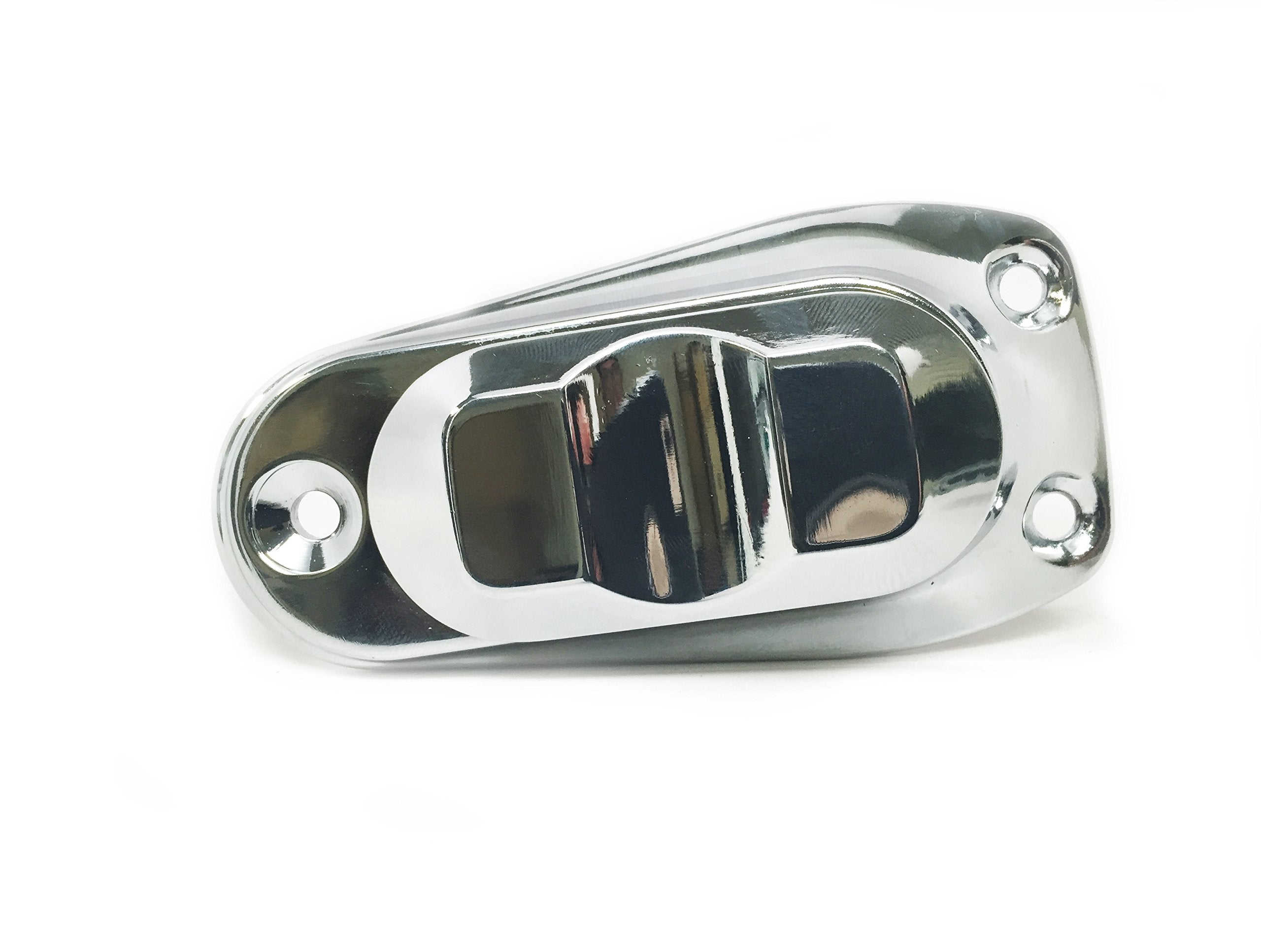 Pactrade Marine Boat 2-Prong Chrome Stern Light Pole Base Sliding Socket Plug-In