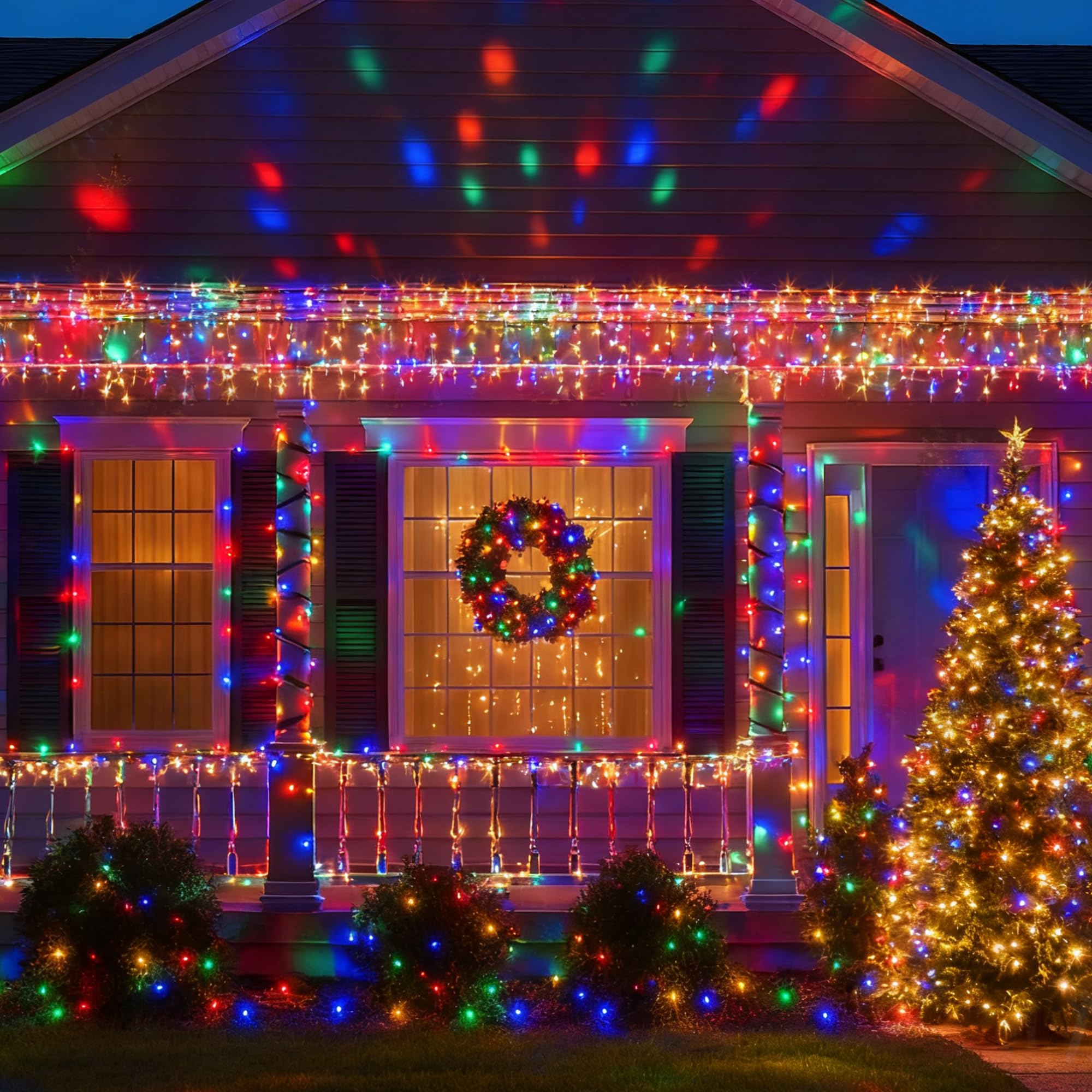 [6 Pack] Solar String Lights Multicolored  236 Ft 600 Led Solar Twinkle Light Outdoor With 8 Modes & Memory Function  Solar Christmas Lights Waterproof Chrismas Lights For Xmas Tree Party Decorations