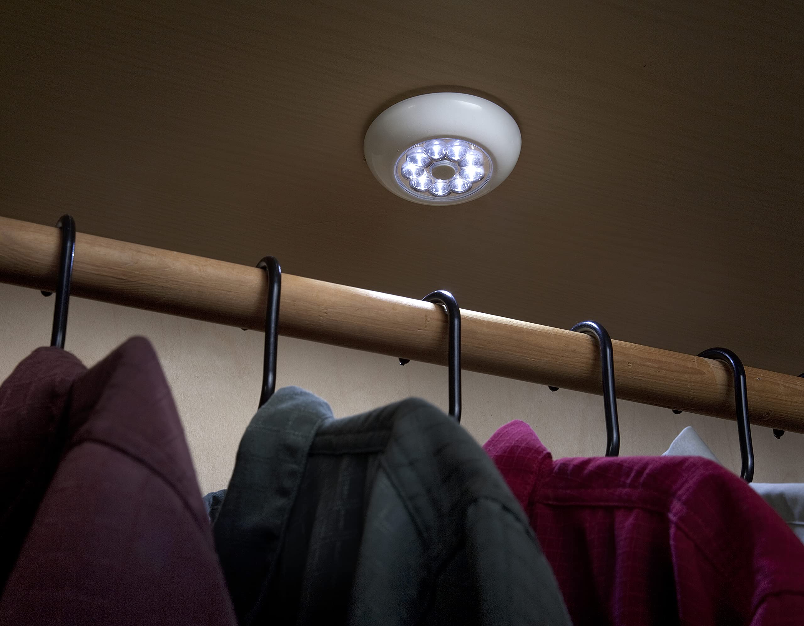 LIGHT IT! by Fulcrum 9-LED Anywhere Light, White, Single Pack, Model 30015-308, Durable Acrylonitrile Butadiene Styrene Material