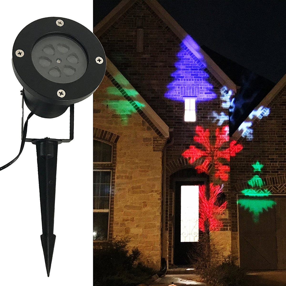 Allgala Led Christmas Garden Light Projector For Indoor & Outdoor - Aluminium Alloy Casing