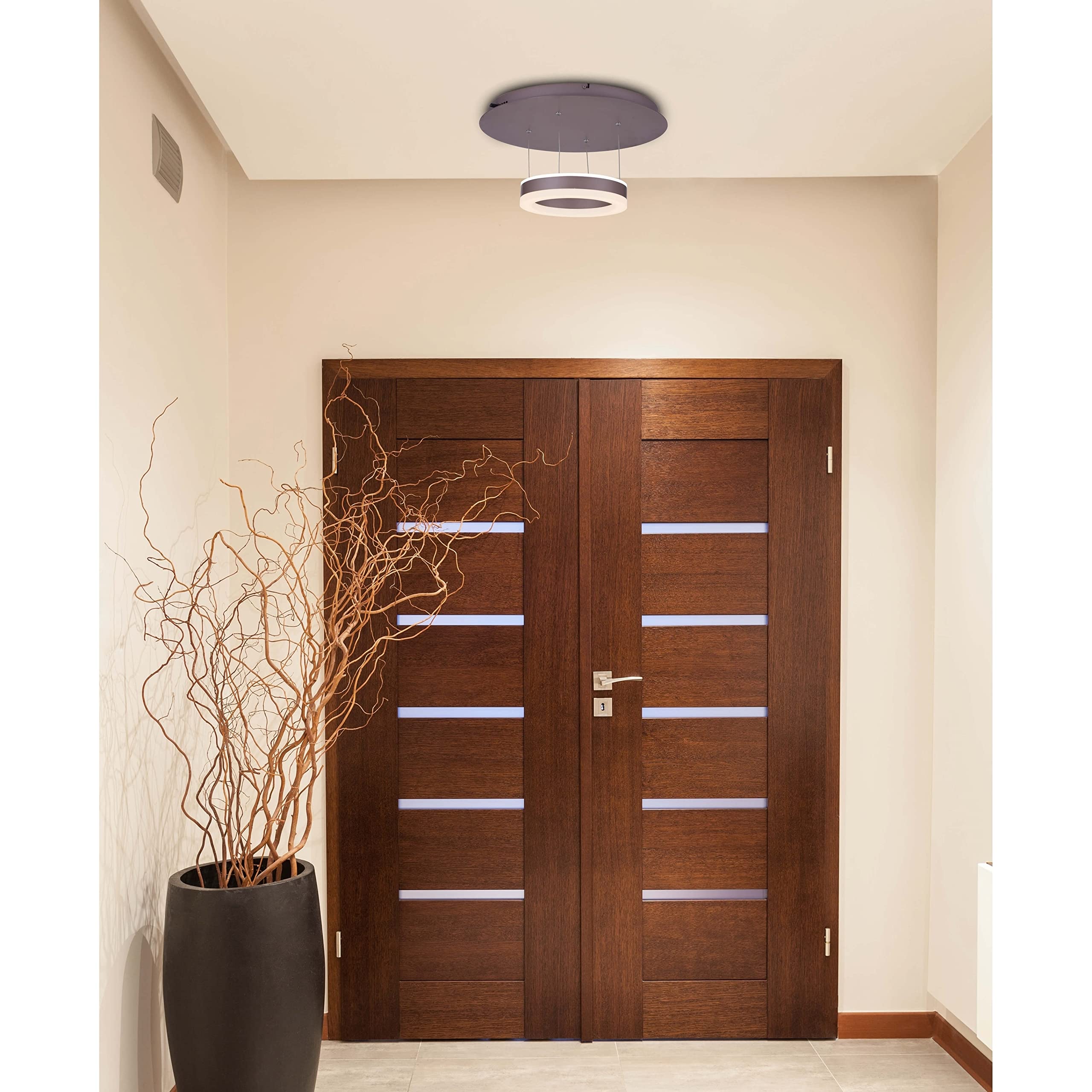 Vonn 11" Wifi-Enabled Tunable White Led Pendant Light, Mocha, Aluminum, Color-Changing Fixture