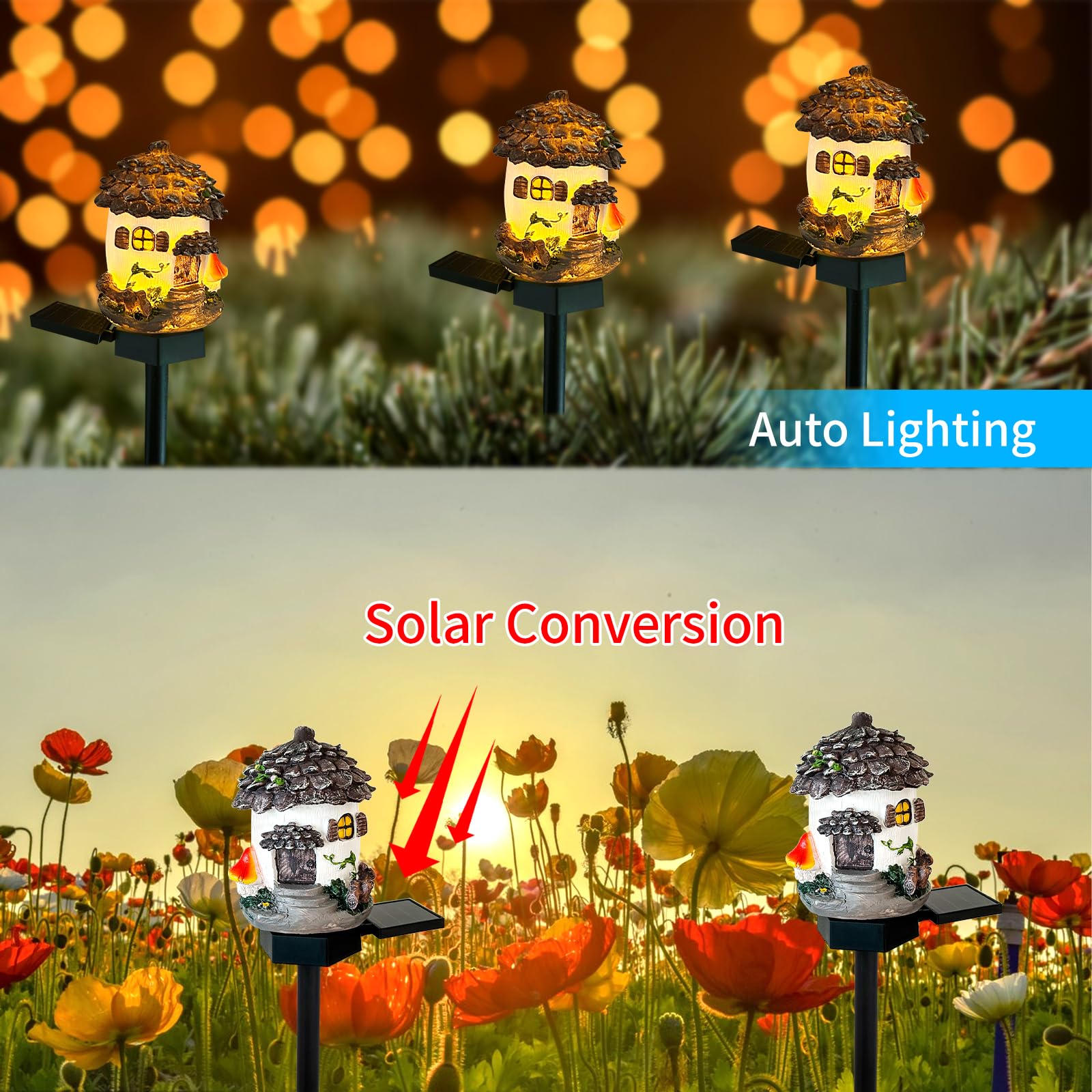 Laiamer Solar Pinecone Lights For Outside  Waterproof Fairy Garden Lights Solar Christmas Lights  Decorative Fall Acorn Lights Thanksgiving Decoration Solar Garden Decor For Outdoor Lawn Yard Patio