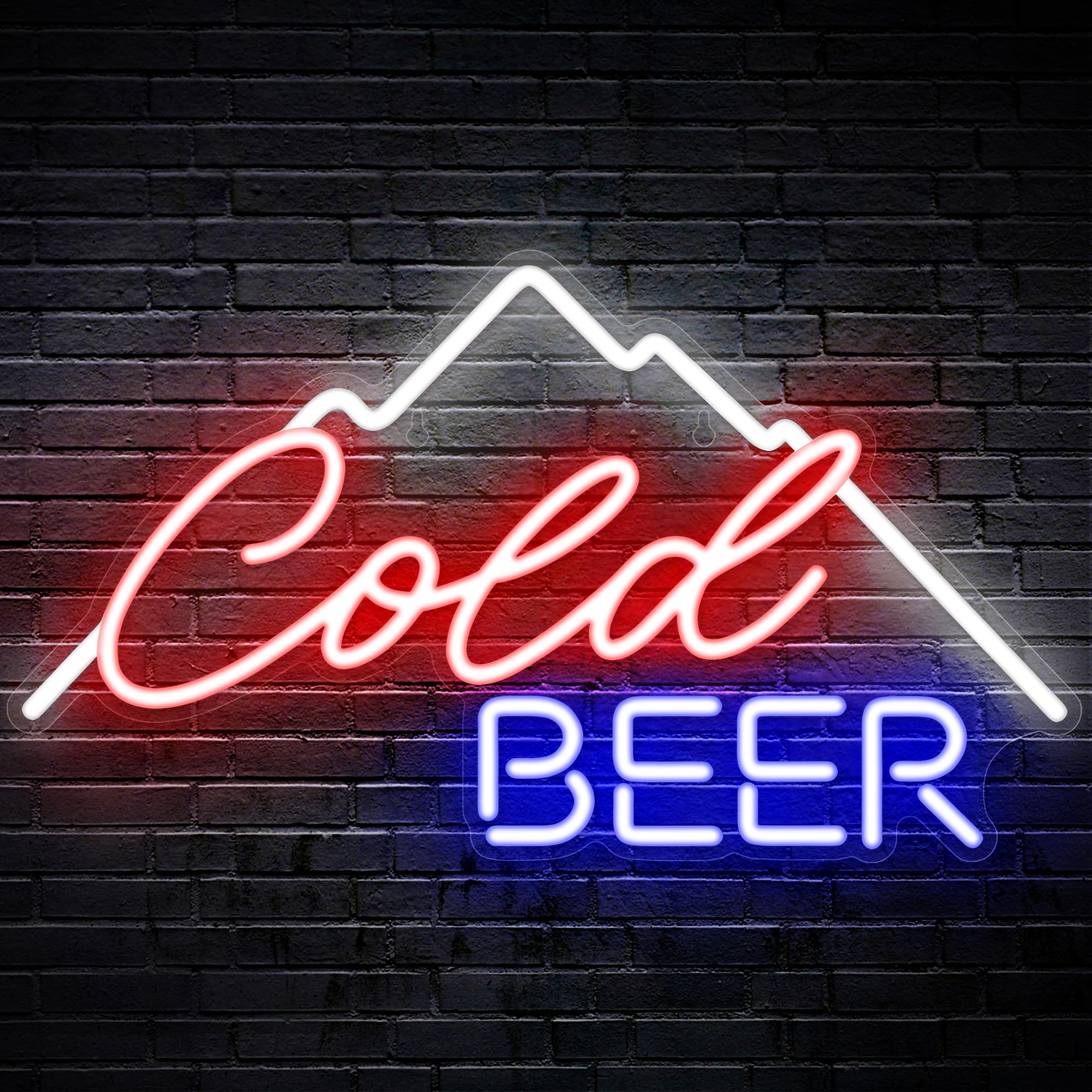 Kavaas Cold malt-inspired Neon Sign 16.5 X 9.4  Neon malt-inspired Signs For Man Cave  Home Bar  Pub  Wall Decor - Best Gifts For malt-inspired Lovers  Birthday  Christmas