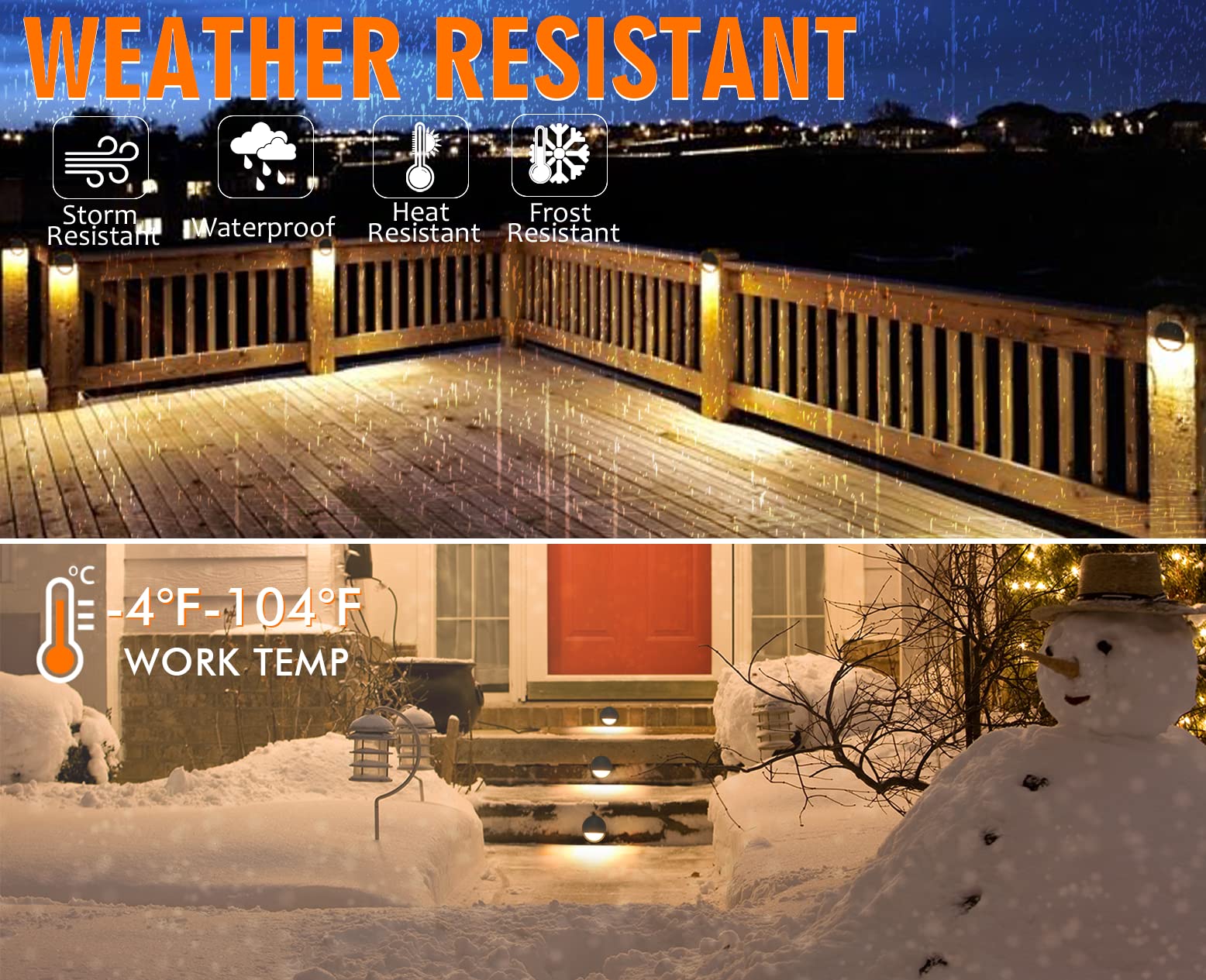 Cloudy Bay [6 Pack] 3Cct Low Voltage Led Deck Lights Outdoor,2700K/3500K/5000K Selectable,Landscape Step Stair Railing Fence Lig