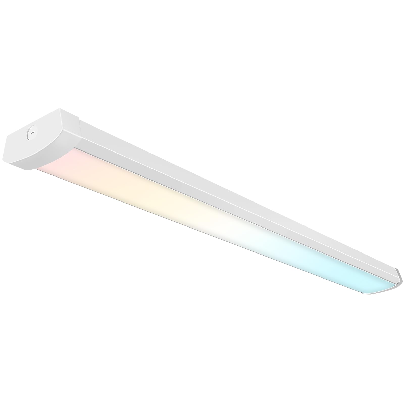 Hykolity 4FT LED Flush Mount Wraparound Light, 3 Wattages & CCT, 5500-7500lm, Plastic, Model HBWR-ZC-75W3