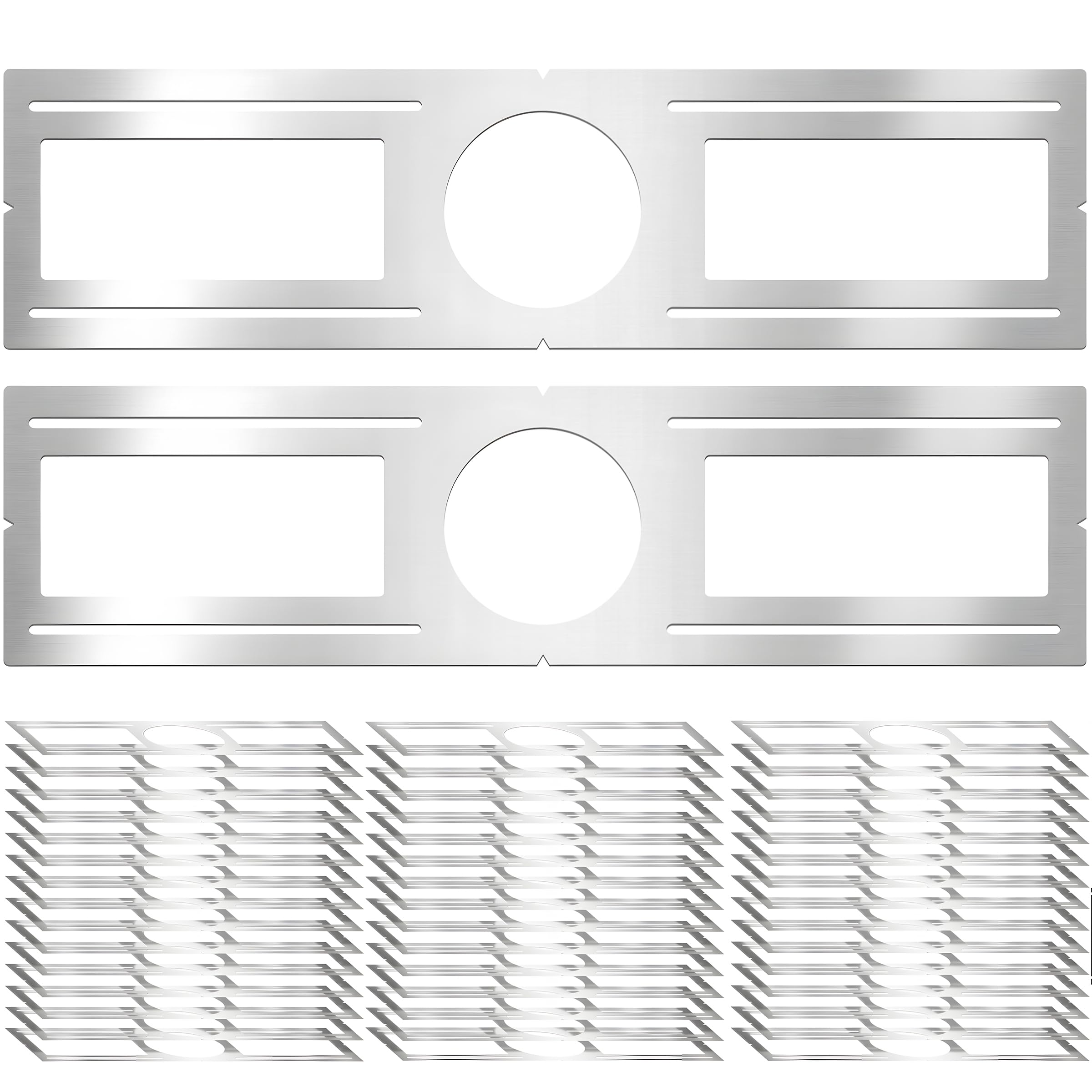 New Construction Mounting Plate  4 Inch  Led Recessed Lighting Housing Kits  Flat Steel Rough In Bracket Fixture For Led Light Bar  12Pc Shallow Recessed Lighting Housing Plate