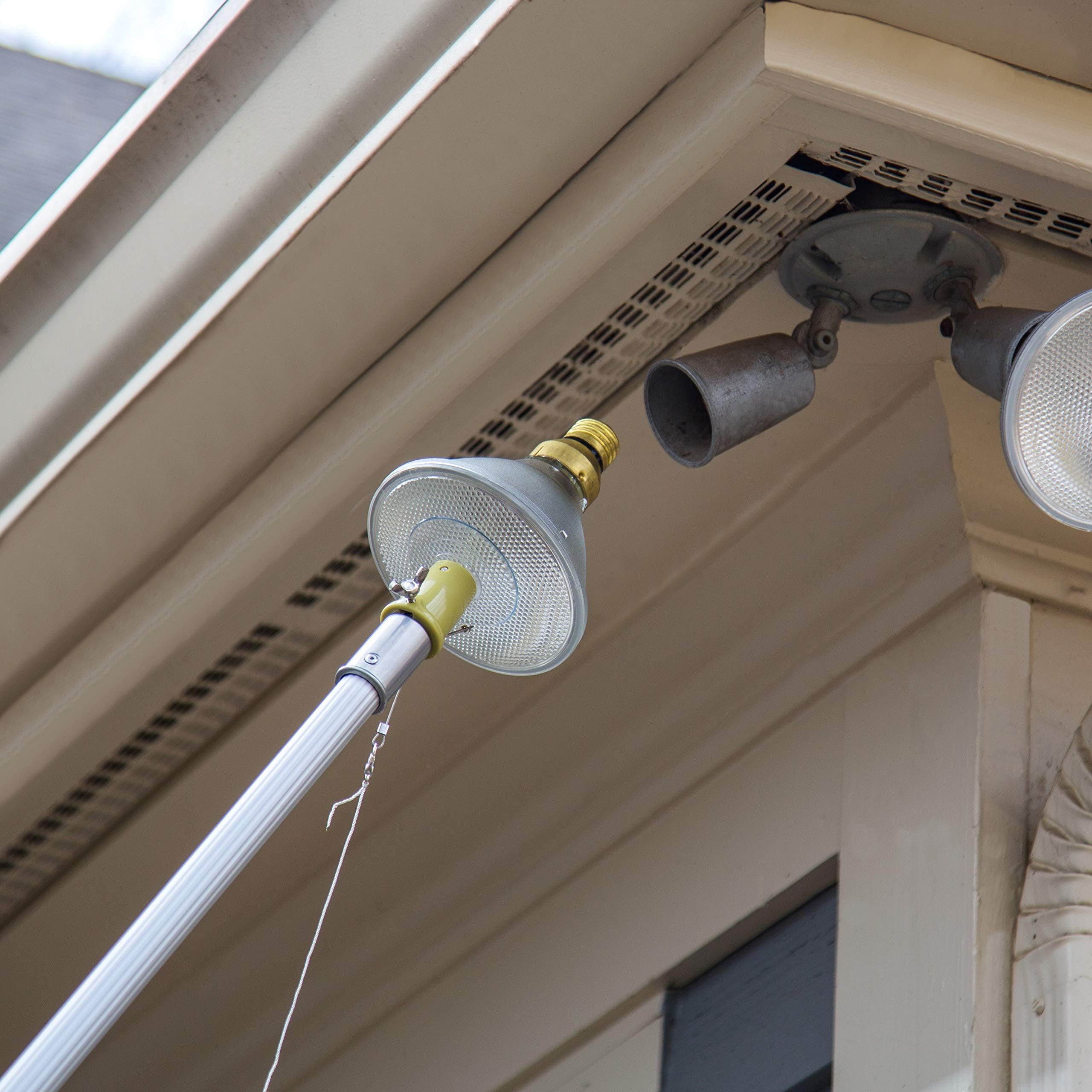 Doca Light Bulb Changer For High Ceilings 5-12 Ft With Extension Pole, Heavy Duty Telescoping Pole For Changing Recessed Lights