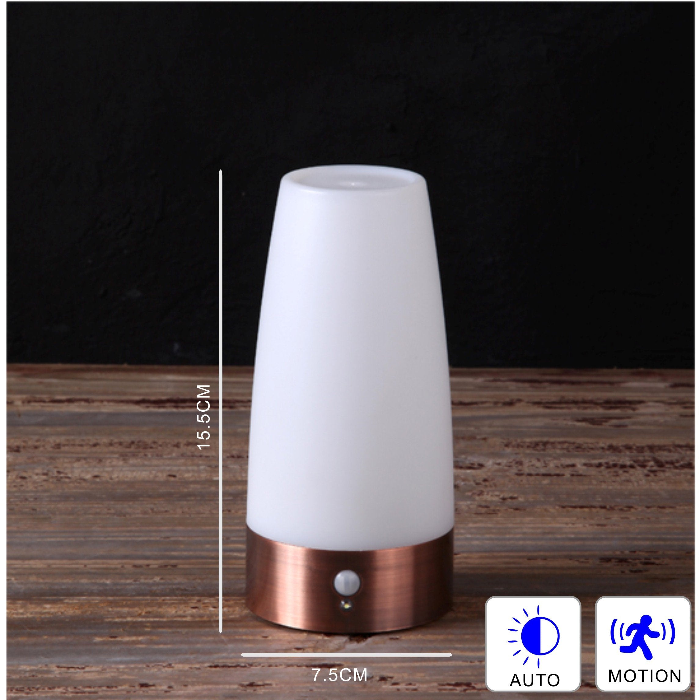 Wralwayslx Retro Led Night Light For Home,Small Lamp With Wireless Pir Led Motion Sensor Indoor/Outdoor,Battery Operated Lamp Fo