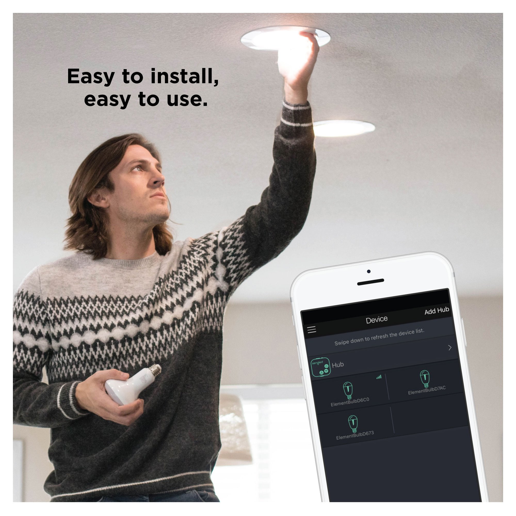 Sengled Smart Bulb BR30, 9W Dimmable Flood Light, 650 LM, Soft White 2700K, Compatible with Alexa, Google Home, 8 Pack