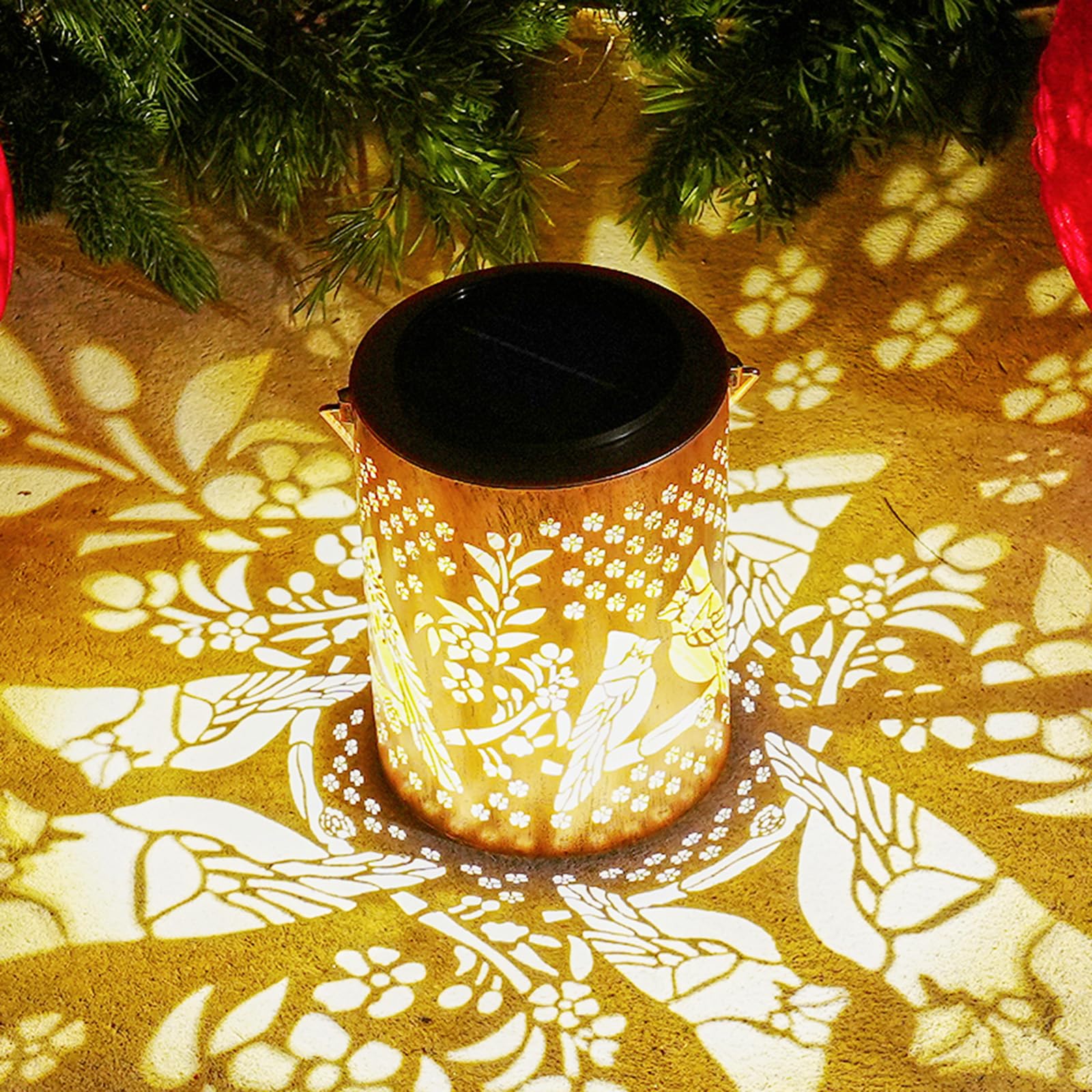 Upgraded 13.4'' Large Cardinal Solar Lanterns Outdoor with Long-Lasting 2000mAh Battery - Thoughtful Gift for Women Mom Grandma 