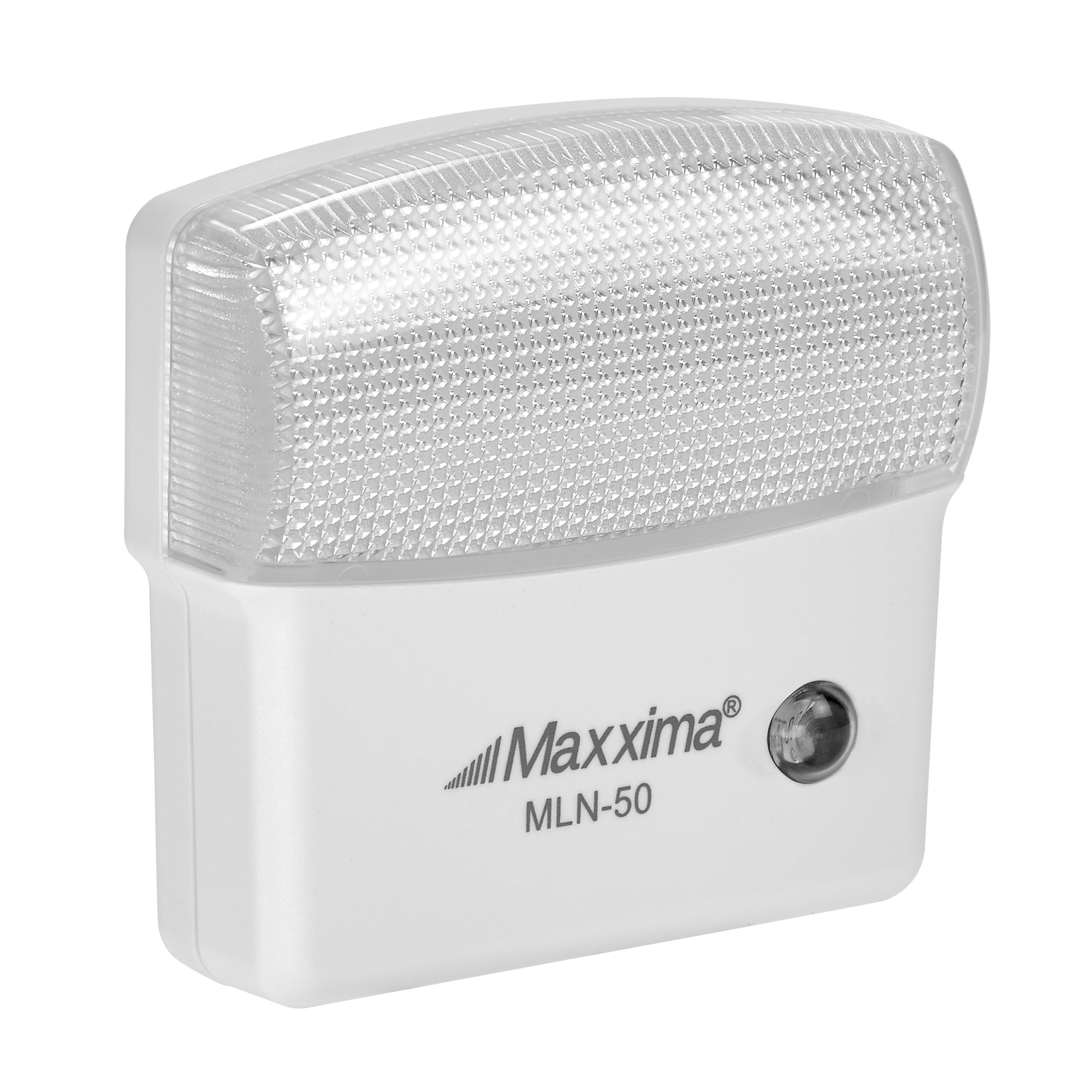 Maxxima LED Night Light with Dusk to Dawn Sensor, 25 Lumens, Cool White, 2 Pack - Ideal for Bedrooms, Bathrooms, and Hallways