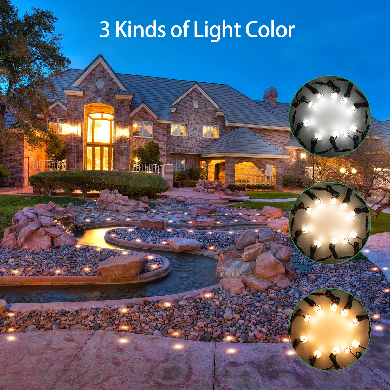 Hiboitec Recessed Led Deck Light Kits, 1-Pack Recessed Outdoor Spotlights Ip67 Waterproof Patio Lighting For Garden, Stairs, Woo