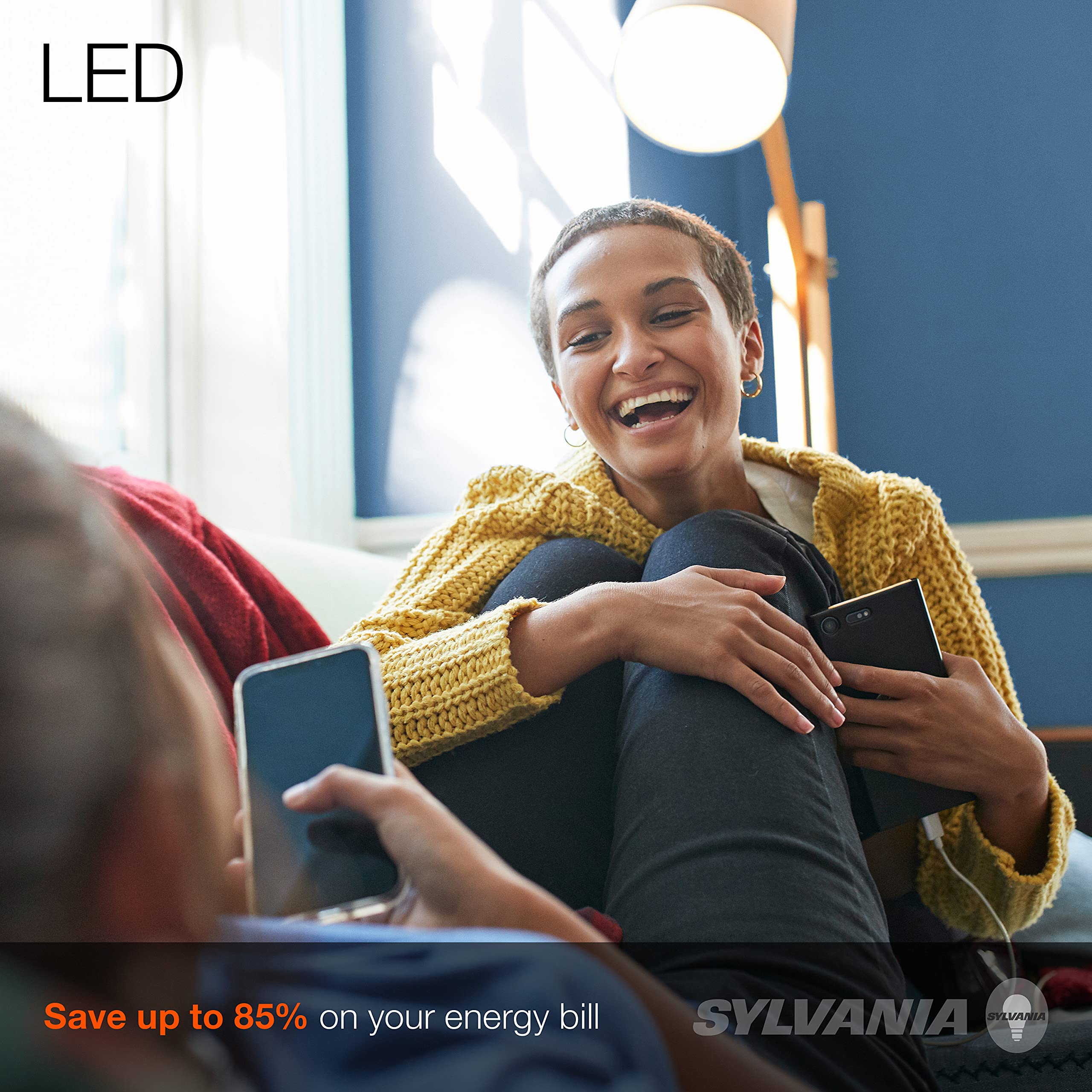 Sylvania Eco Led Light Bulb, A19, 100W Equivalent, Efficient 14.5W, 7 Year, 1450 Lumens, Frosted, 5000K, Daylight - 6 Count (Pac