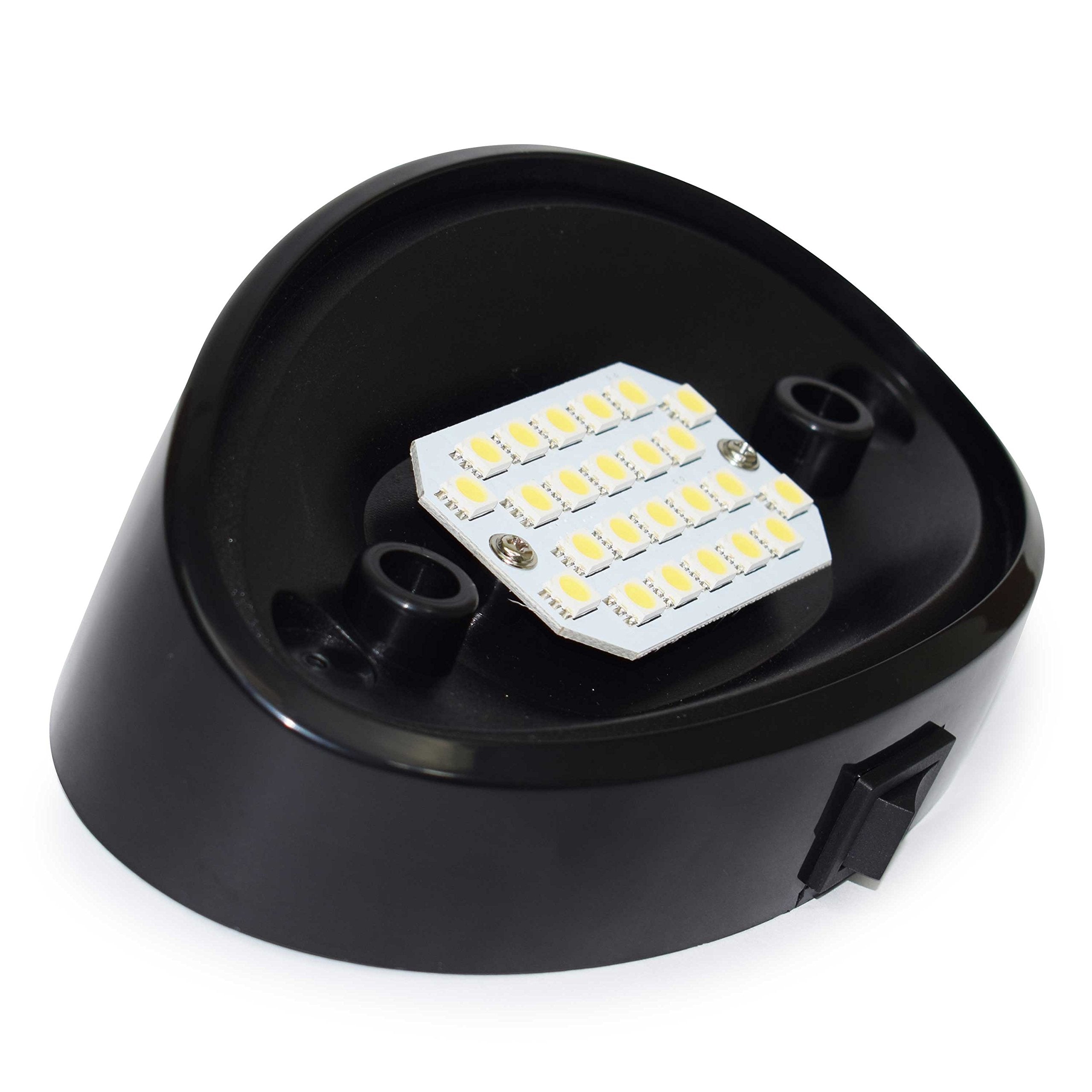 2 LED RV Exterior Porch Utility Light Oval 12v 300 Lumen Lighting Fixture Replacement Lighting for RVs, Trailers, Campers, 5th W