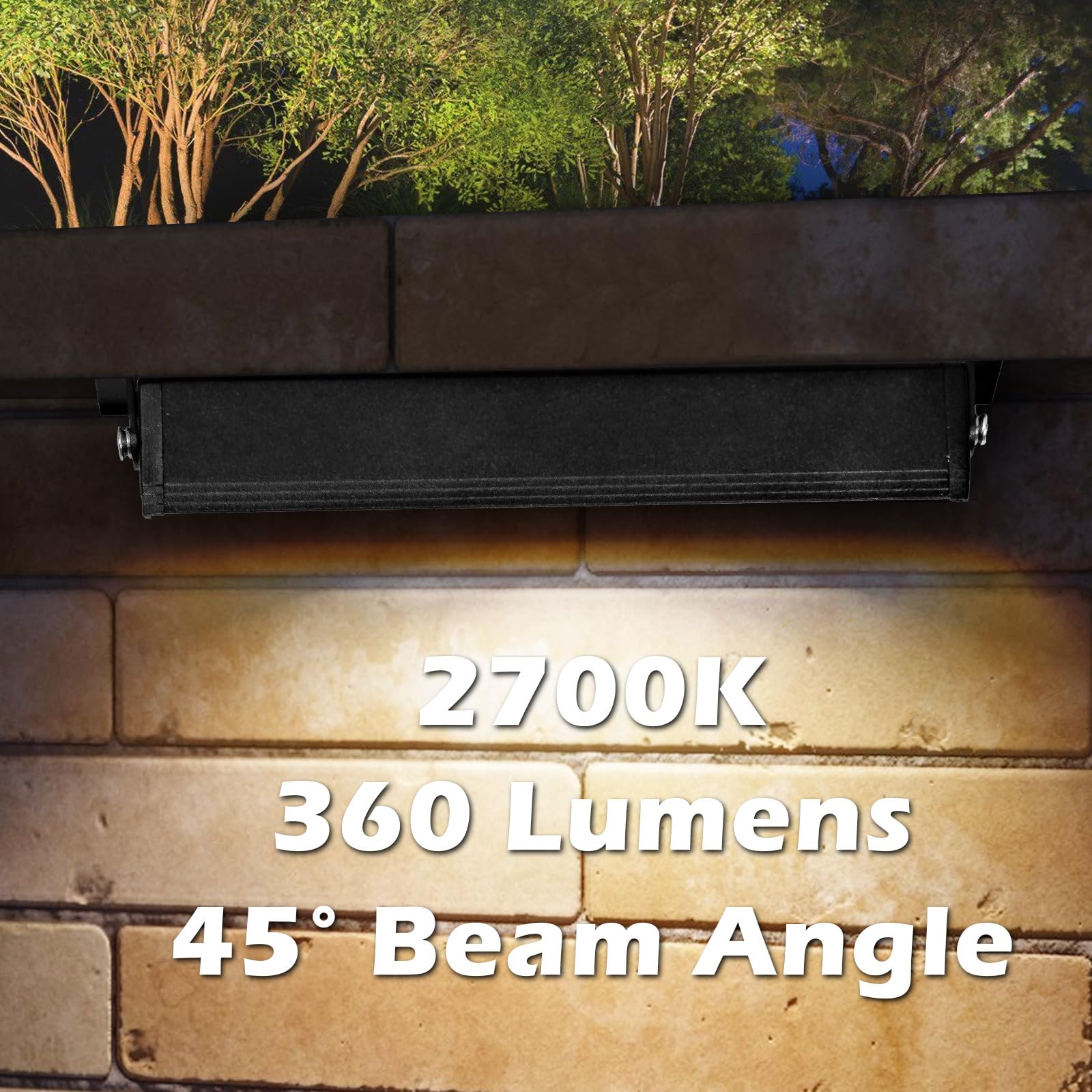 Modern 7Inch 3W Hardscape Lighting,2700K Soft White Retaining Wall Lights,12V Ac/Dc Low Voltage Landscape Paver Lights,Ip65 Wate