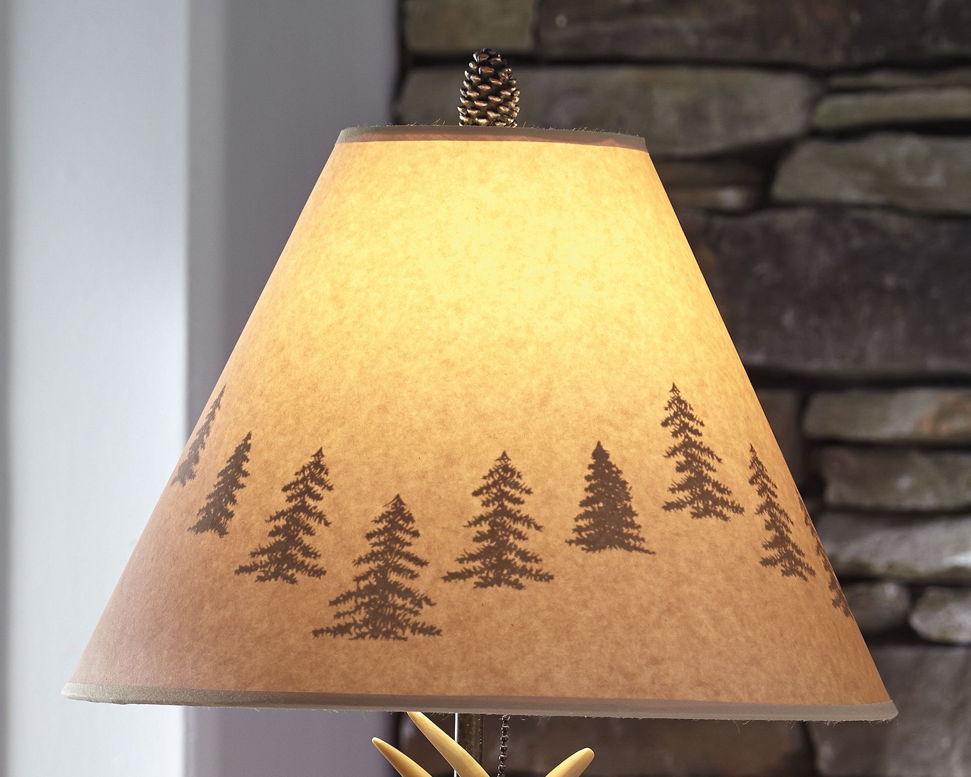 Signature Design by Ashley Rustic Cabin Antler Lamp Set, 2 Count, Brown, 18"W x 12"D x 26.25"H, Wood/Metal/Plastic, Model L316984