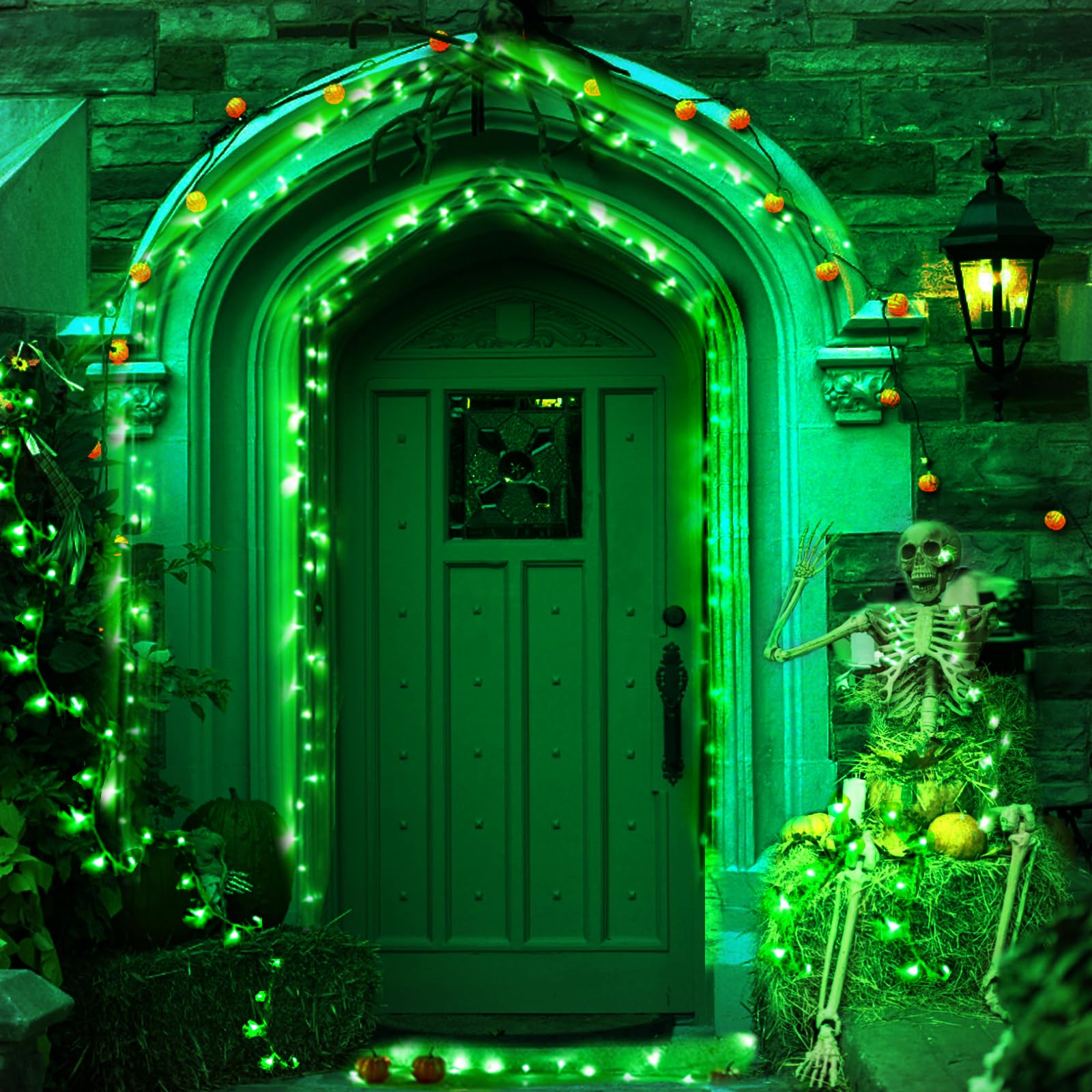 Kwaiffeo St. Patrick'S Day Decorations, 100Ft 300Led Green String Lights Outdoor Indoor, 8 Modes Connectable Lights For Christma