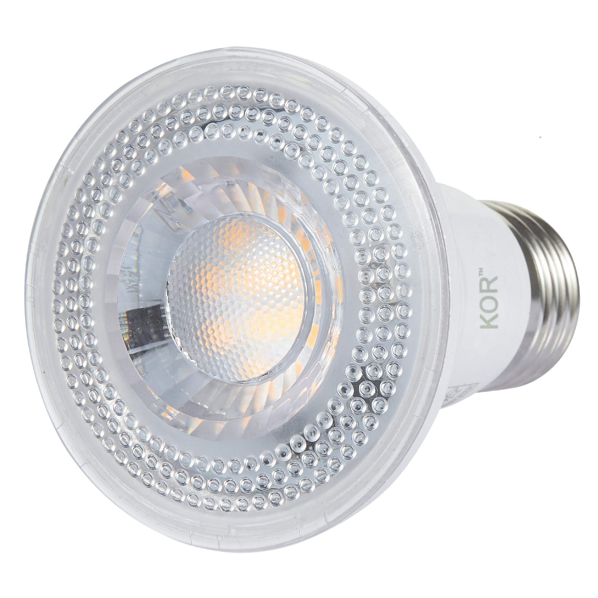 Kor (6 Pack) K21419 - L5.5Par20/Fl/30K - 40 Flood Led 5.5W =50W 120V Par20 Medium (E26) Dimmable Wet Location Rated 3000K (Warm