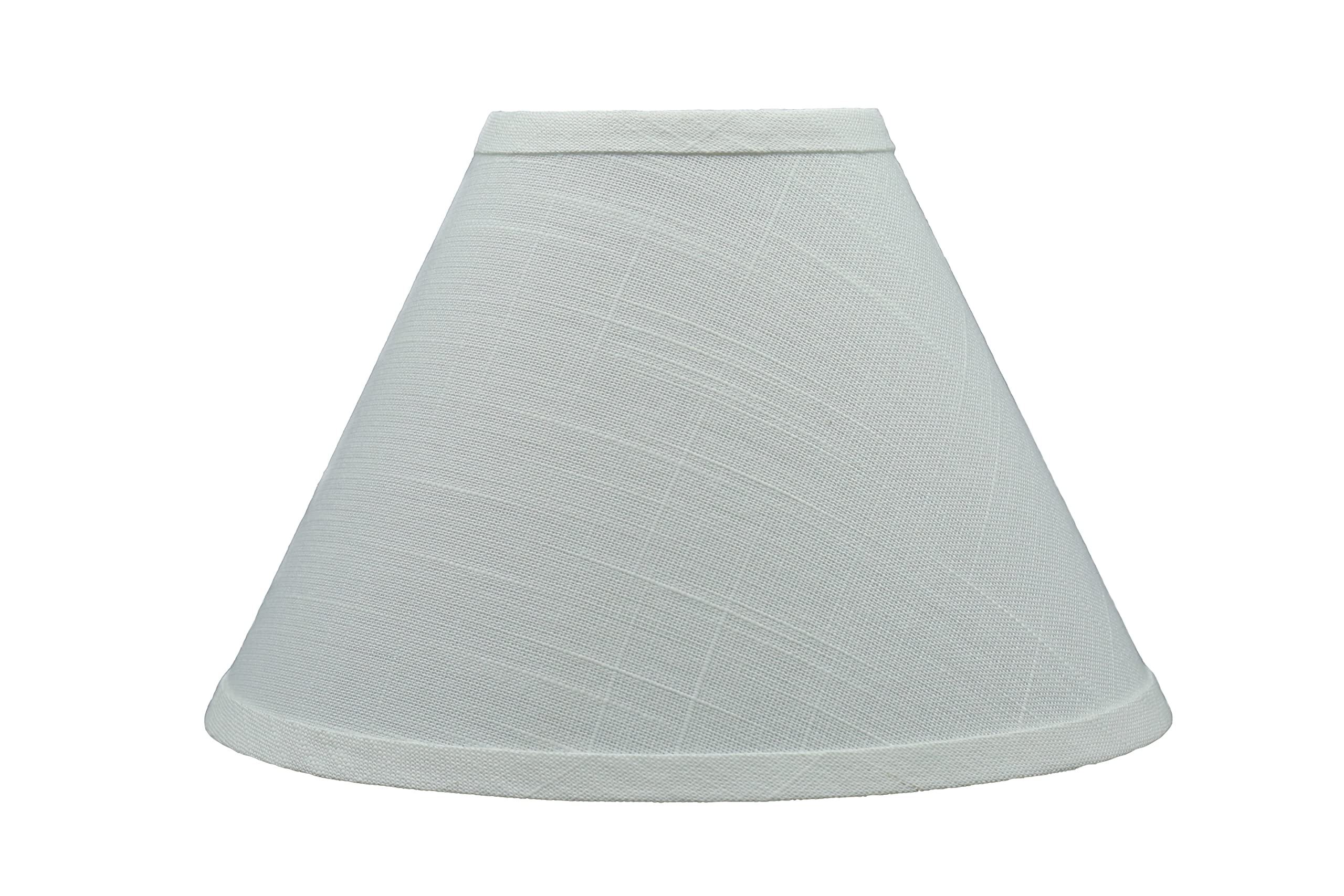Aspen Creative 58759, Empire Uno Lamp Shade, Off White, 4" Top x 10" Bottom x 7" Slant Height, Slip UNO 33mm