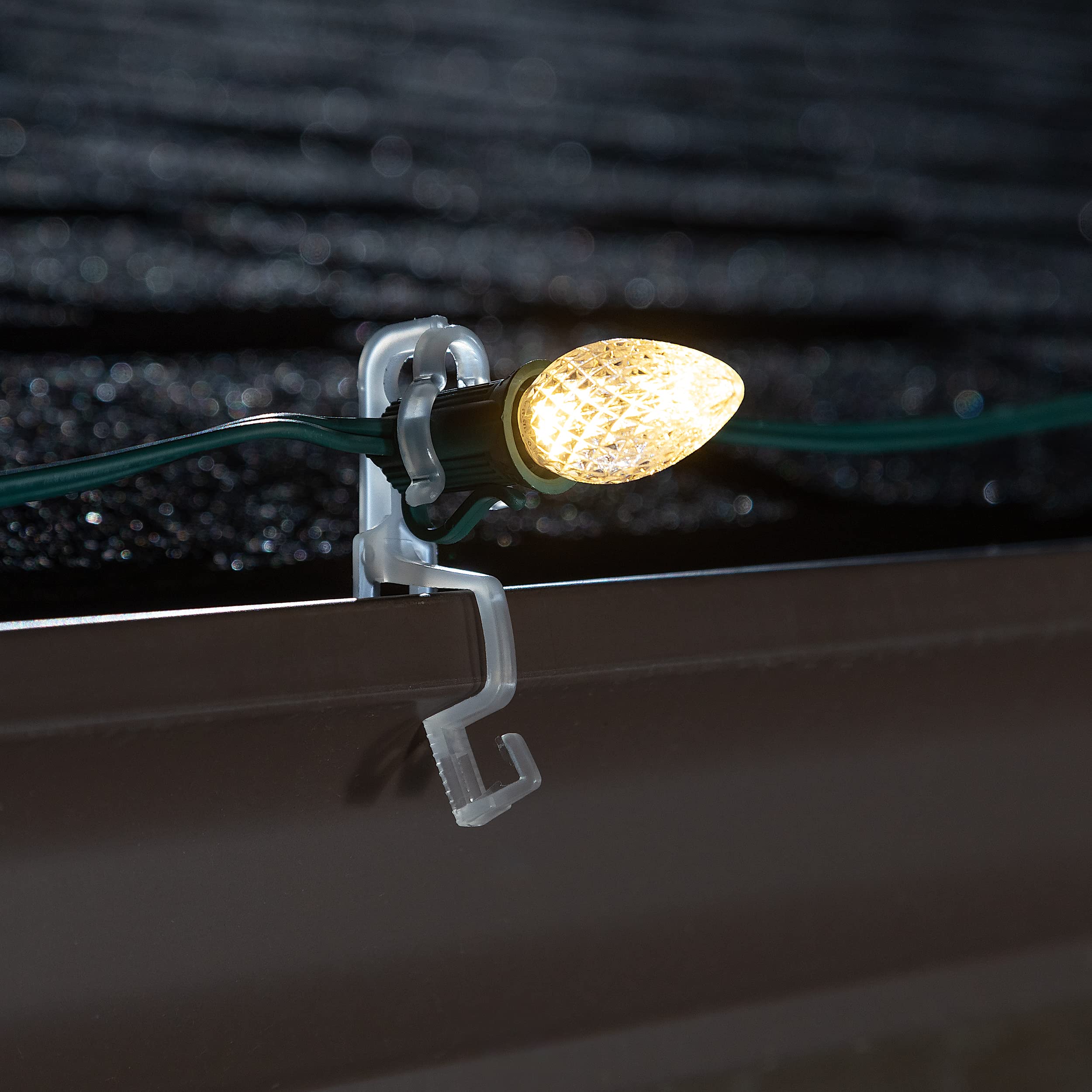 Hlo Lighting Omni All-In-One Christmas Light Clips | Hang C9 Or C7 Light Strings From Rain Gutters Or Shingles | Pack Of 100 Cli