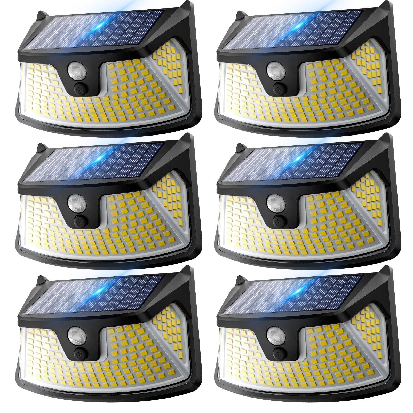 BUCASA 152LED Solar Motion Light Outdoor 850LM Super Bright 3-Mode Motion Sensor Lights Outdoor IP65 Waterproof 270 Wide Securit